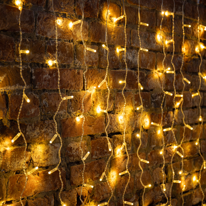 Изображение товара Гирлянда занавес Neon-night 235-326 2м 600 LED теплый белый IP65 внешнее использование