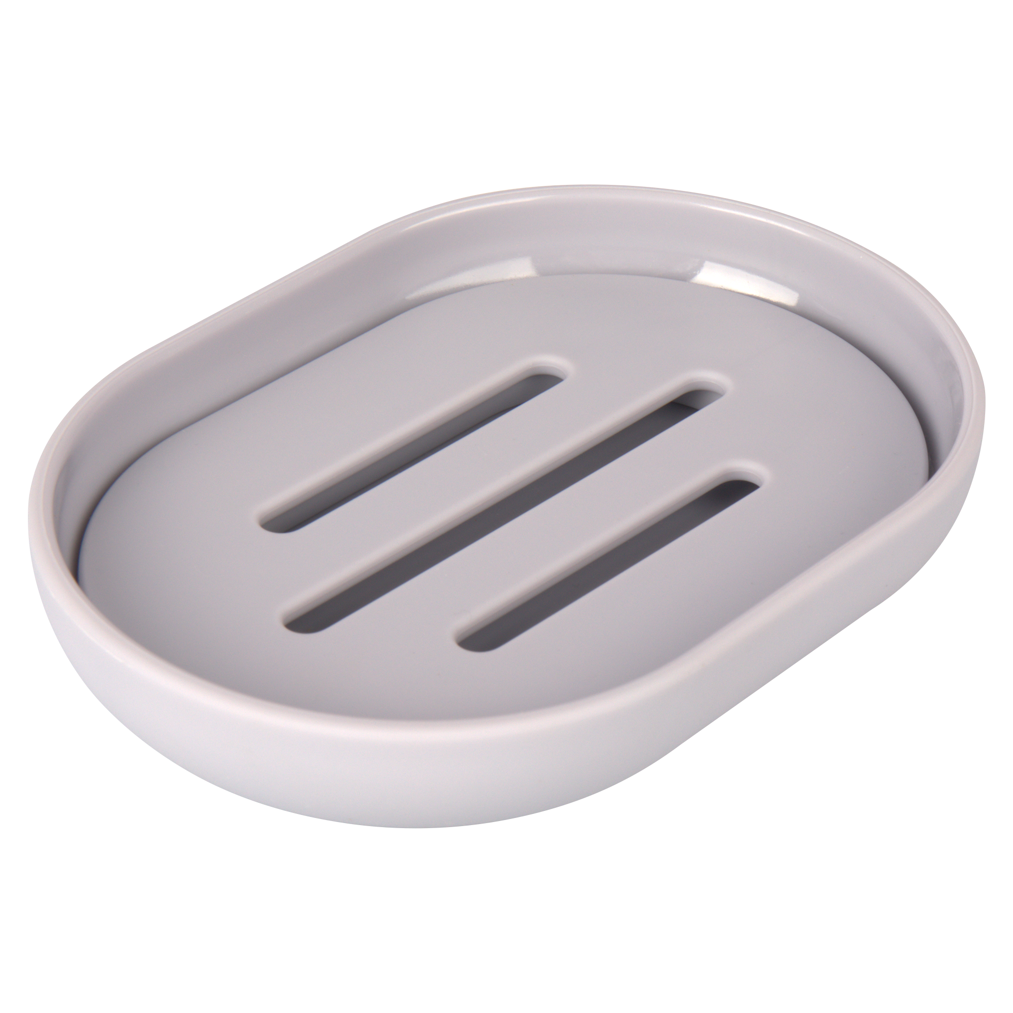 Изображение товара Мыльница Swensa Swanny Granit SWP-8024GRY-04 серого цвета из пластика