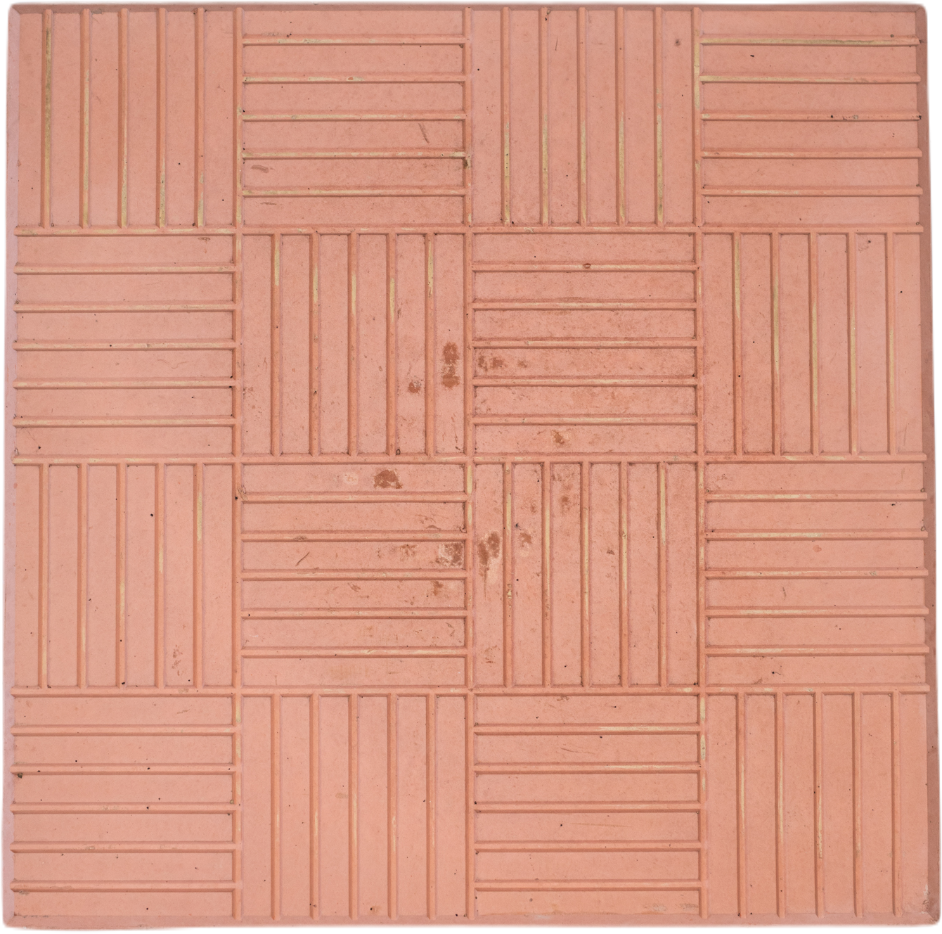 Плитка тротуарная «Паркет» 300x300x30 мм цвет красный