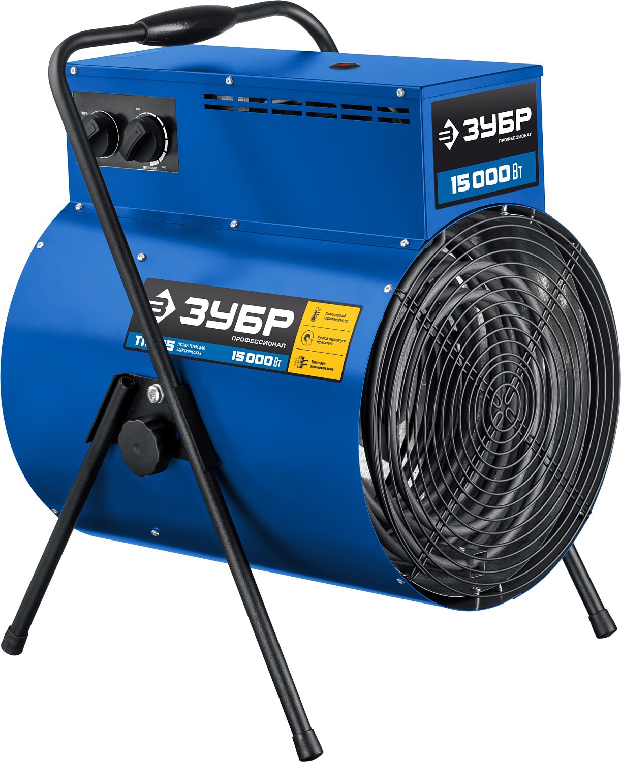 Изображение товара Электрическая тепловая пушка ЗУБР ТП-П15 15000 Вт для больших помещений