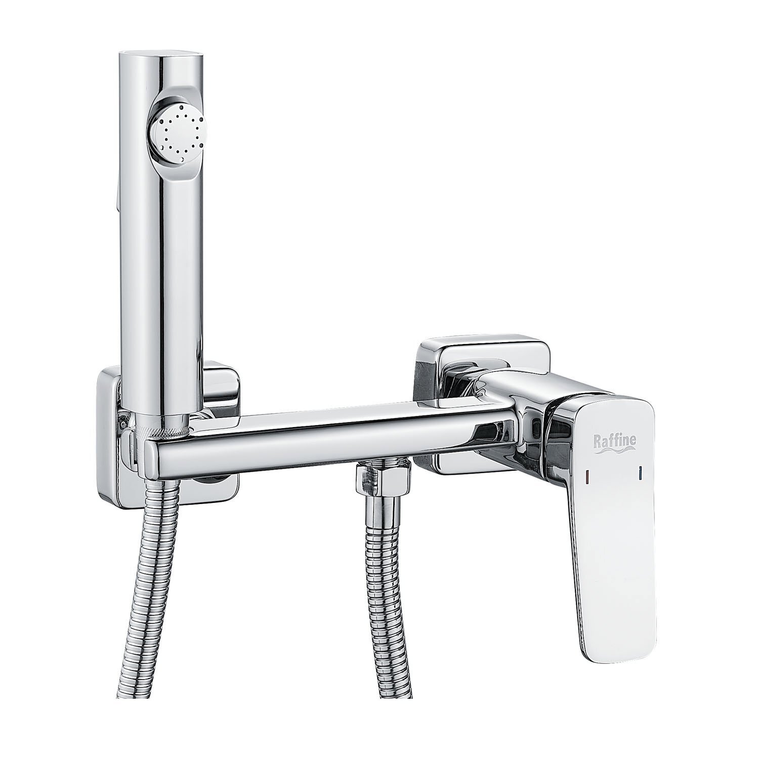Изображение товара Гигиенический душ со смесителем RAFFINE F0599-1 хром глянцевый 120 см шланг
