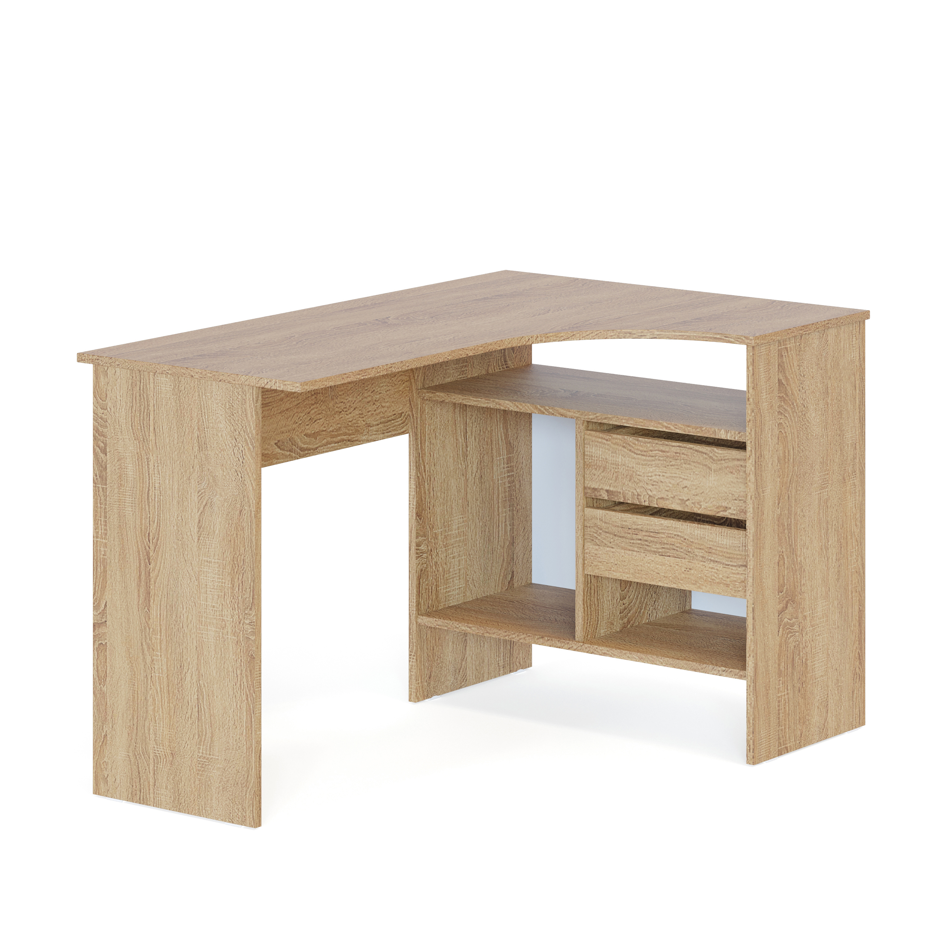 Изображение товара Угловой письменный стол СОКОЛ-Т СПм-505П правый 120x74x81 см дуб сонома