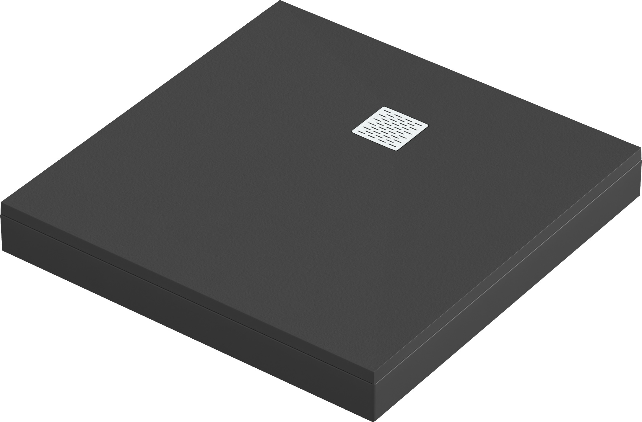 Изображение товара Душевой поддон Marble квадратный литьевой мрамор 100x100 см цвет черный