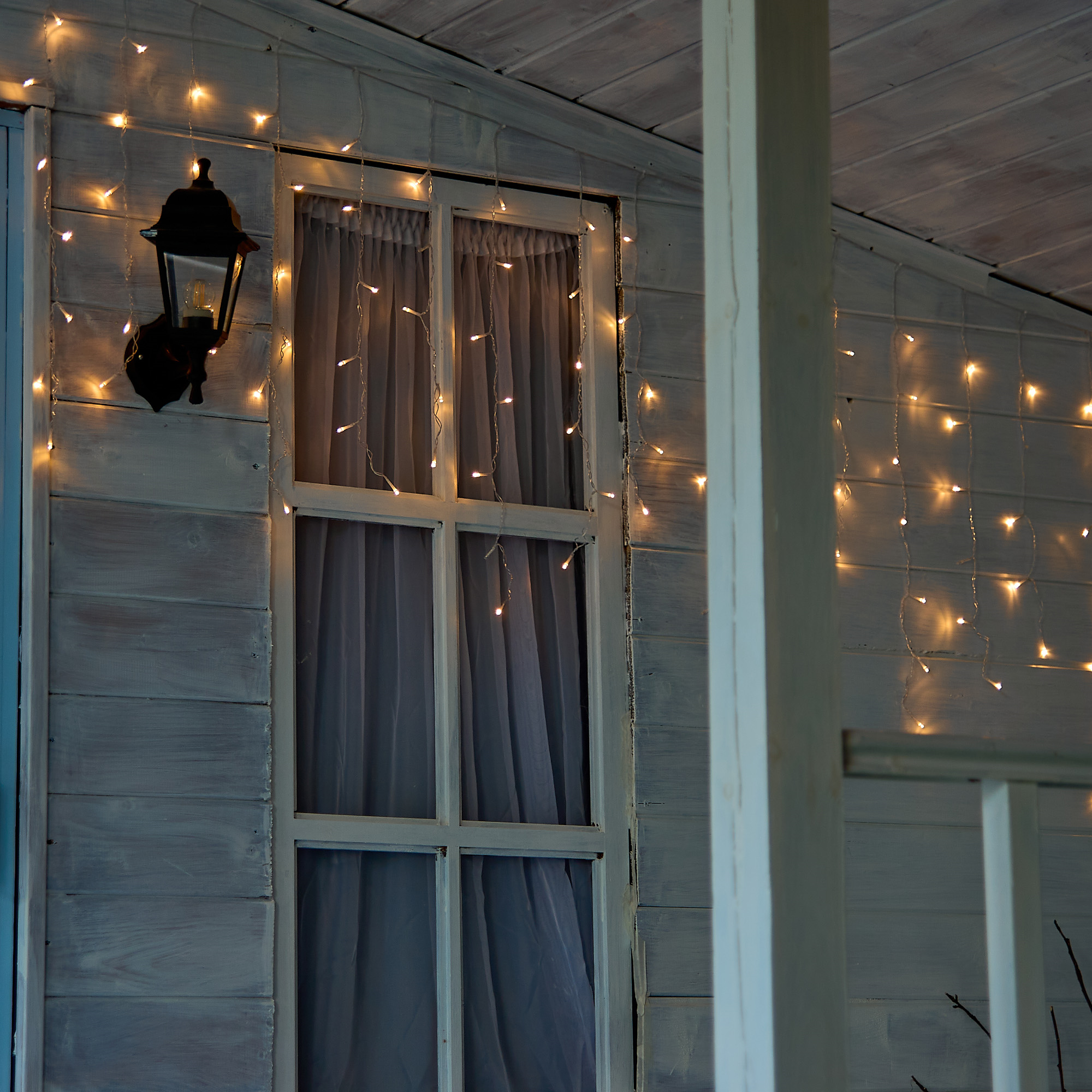 Изображение товара Гирлянда светодиодная бахрома Uniel 10 м теплый белый свет 480 ламп