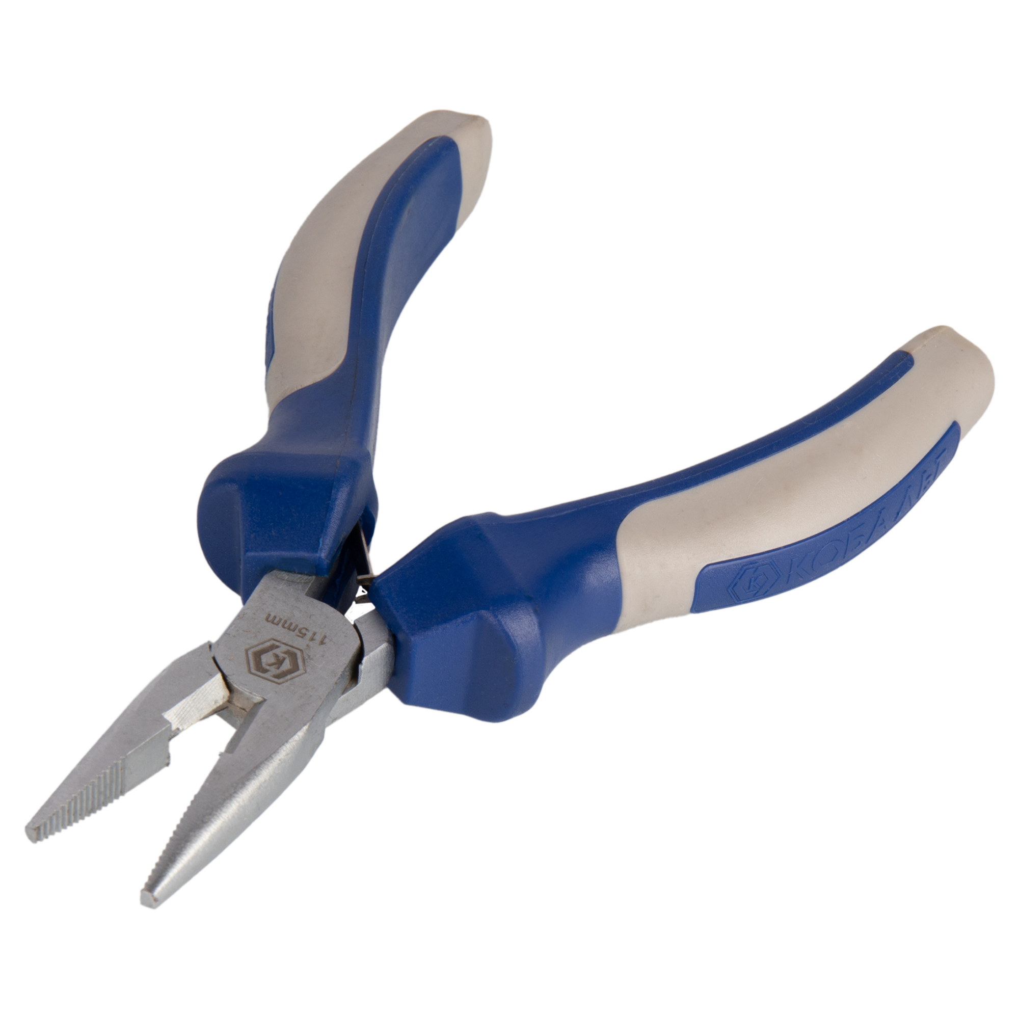 Изображение товара Длинногубцы Кобальт 647-192 125 мм с закаленными губками и комфортными ручками