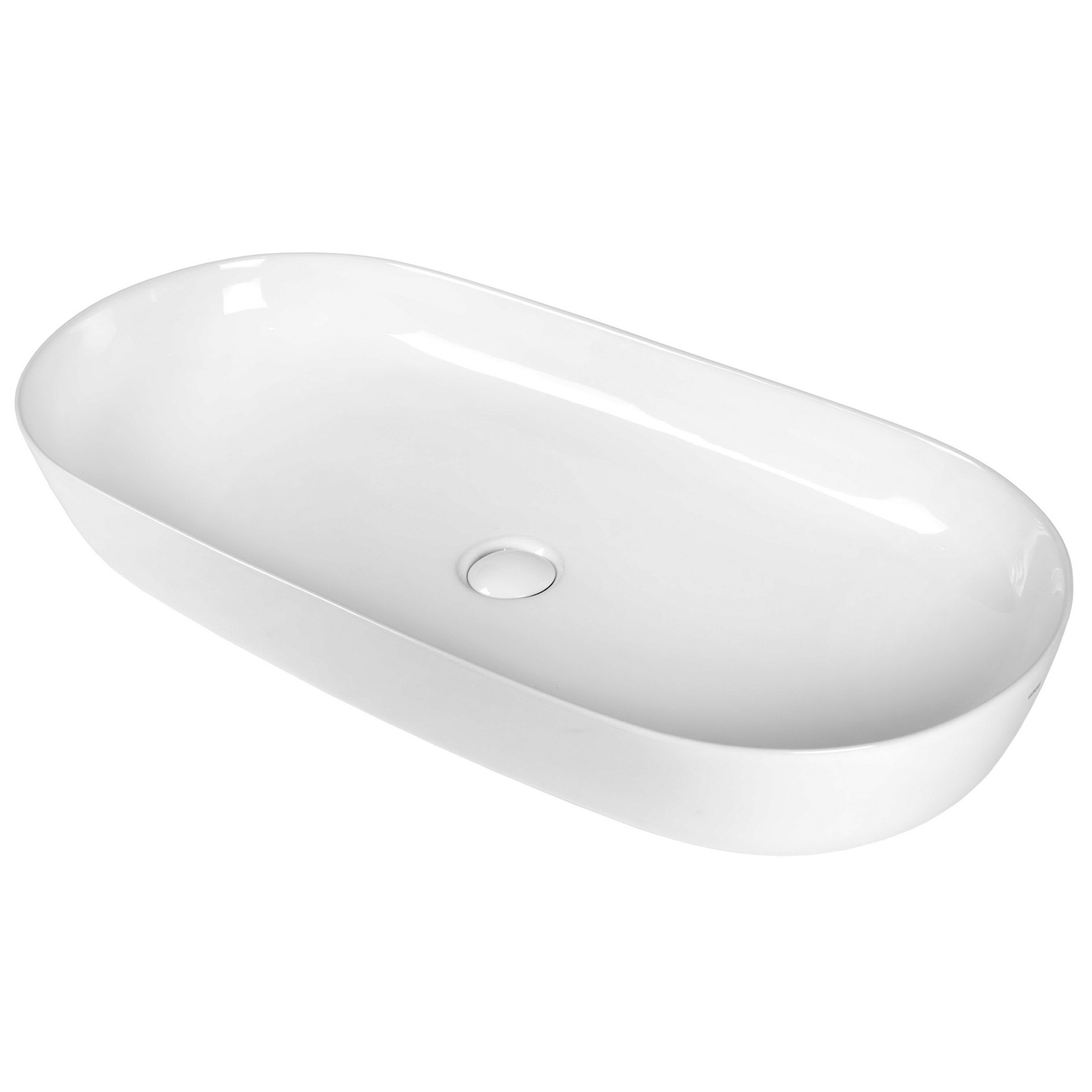 Изображение товара Раковина накладная Bond oval SLM51800 80см цвет белый глянец