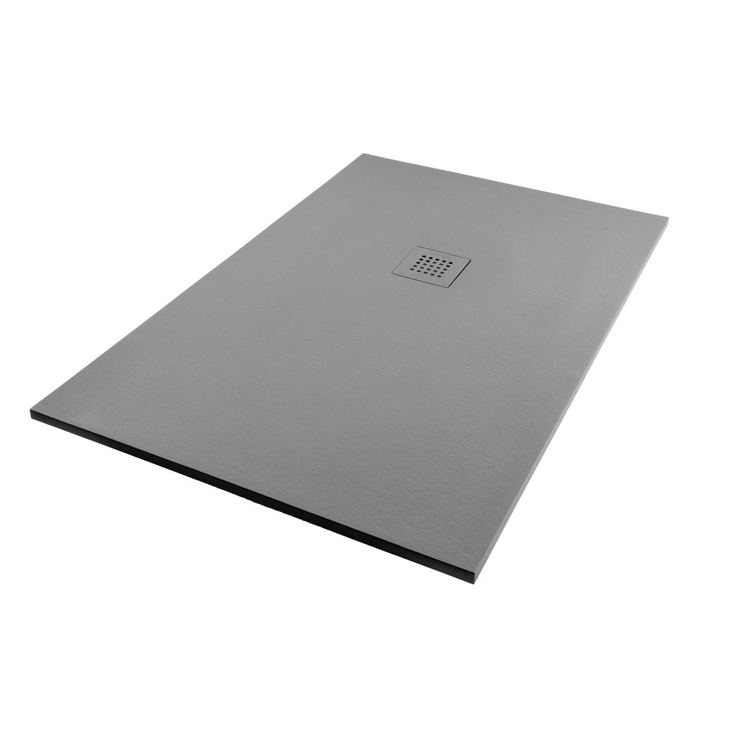 Изображение товара Душевой поддон Starohome Solid 100x80x2.4 см Grey Matt прямоугольный литьевой мрамор
