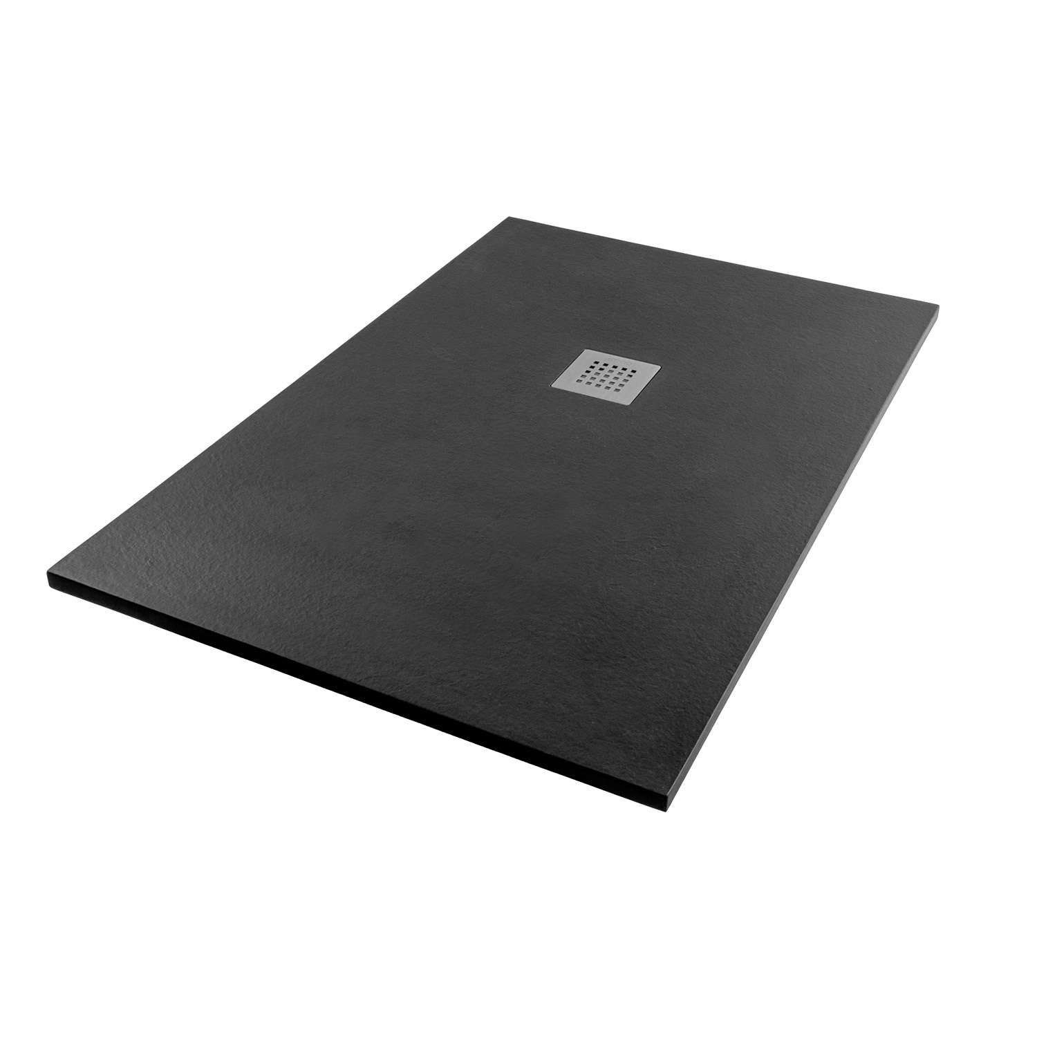 Изображение товара Душевой поддон Starohome Solid 100x90x2.5 см Black Matt прямоугольный литьевой мрамор