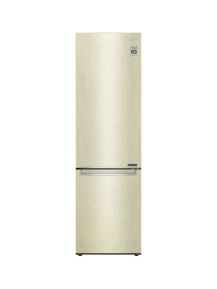Изображение товара Двухкамерный холодильник LG GC-B509SECL 419л бежевый с No Frost и дисплеем