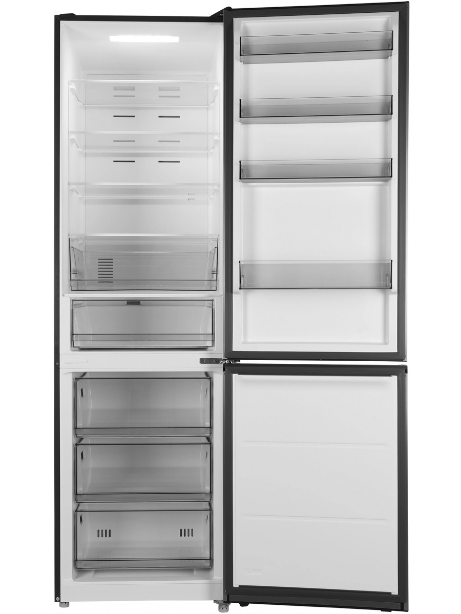 Изображение товара Холодильник Hyundai CC50073F двухкамерный с морозильником снизу 59.5x201 см серый