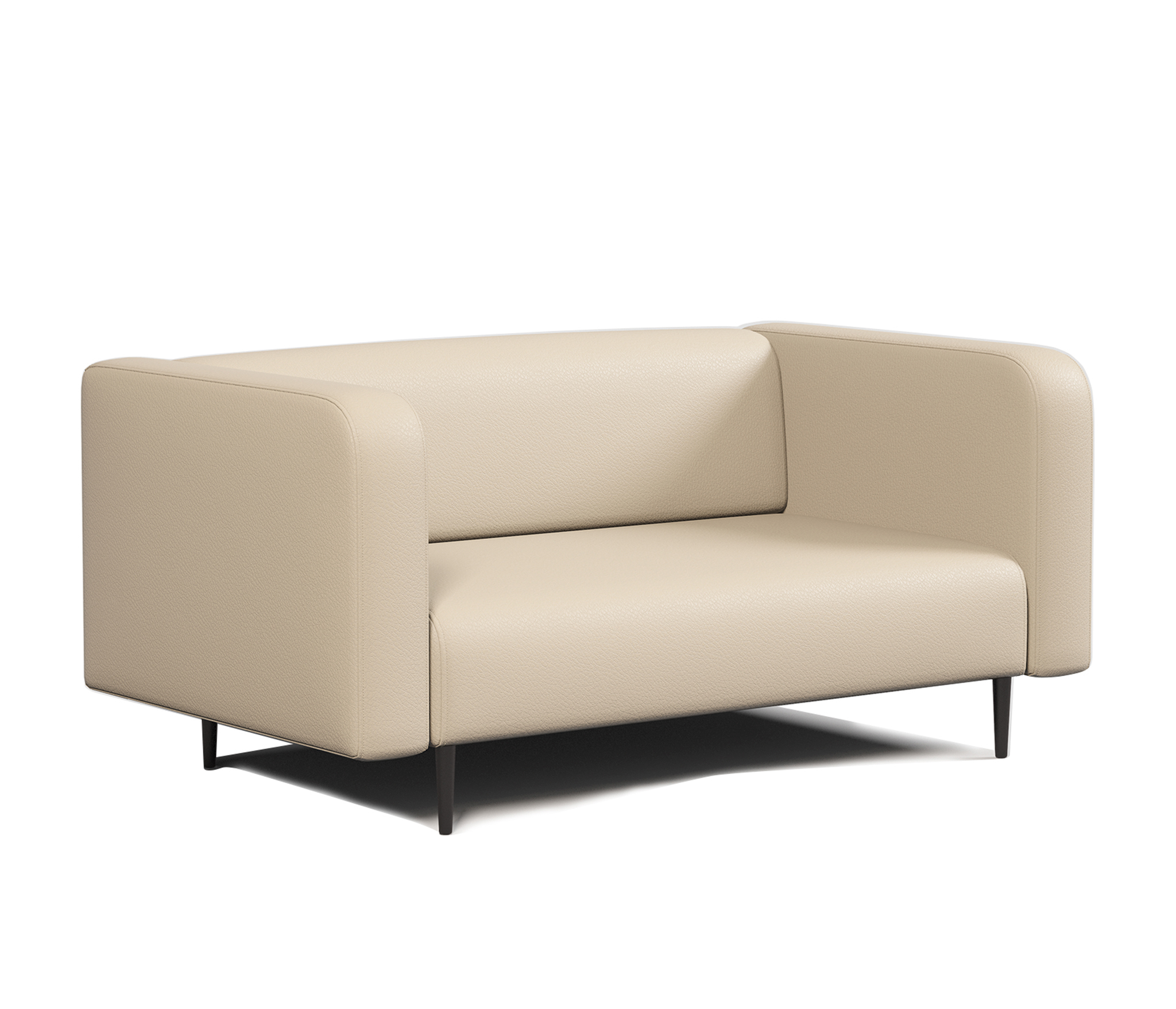 Изображение товара Диван прямой Шарм-дизайн Акцент 134x78 см искусственная кожа беж