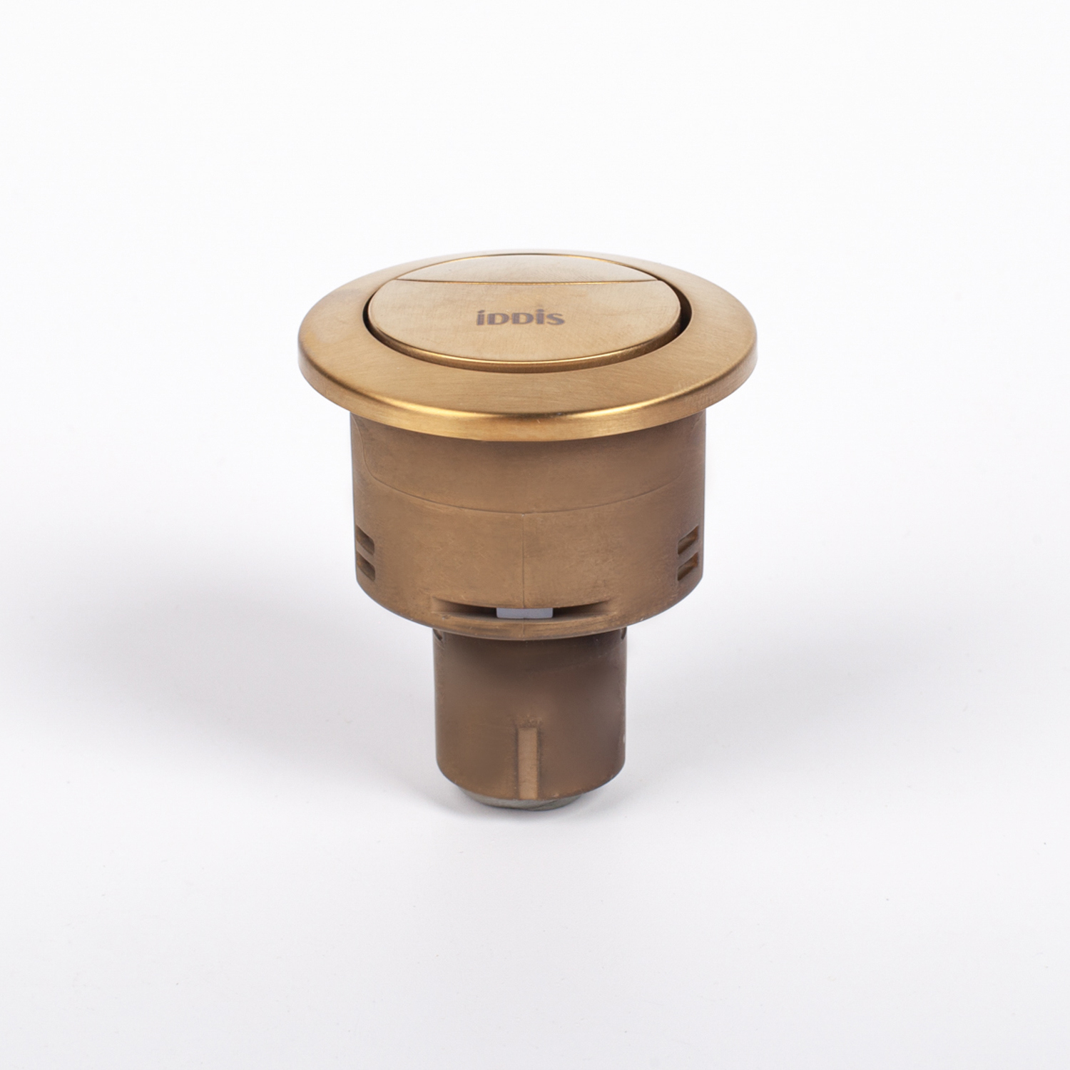 Изображение товара Кнопка смыва Iddis Ø38 мм бронзовая для унитаза с двойным смывом