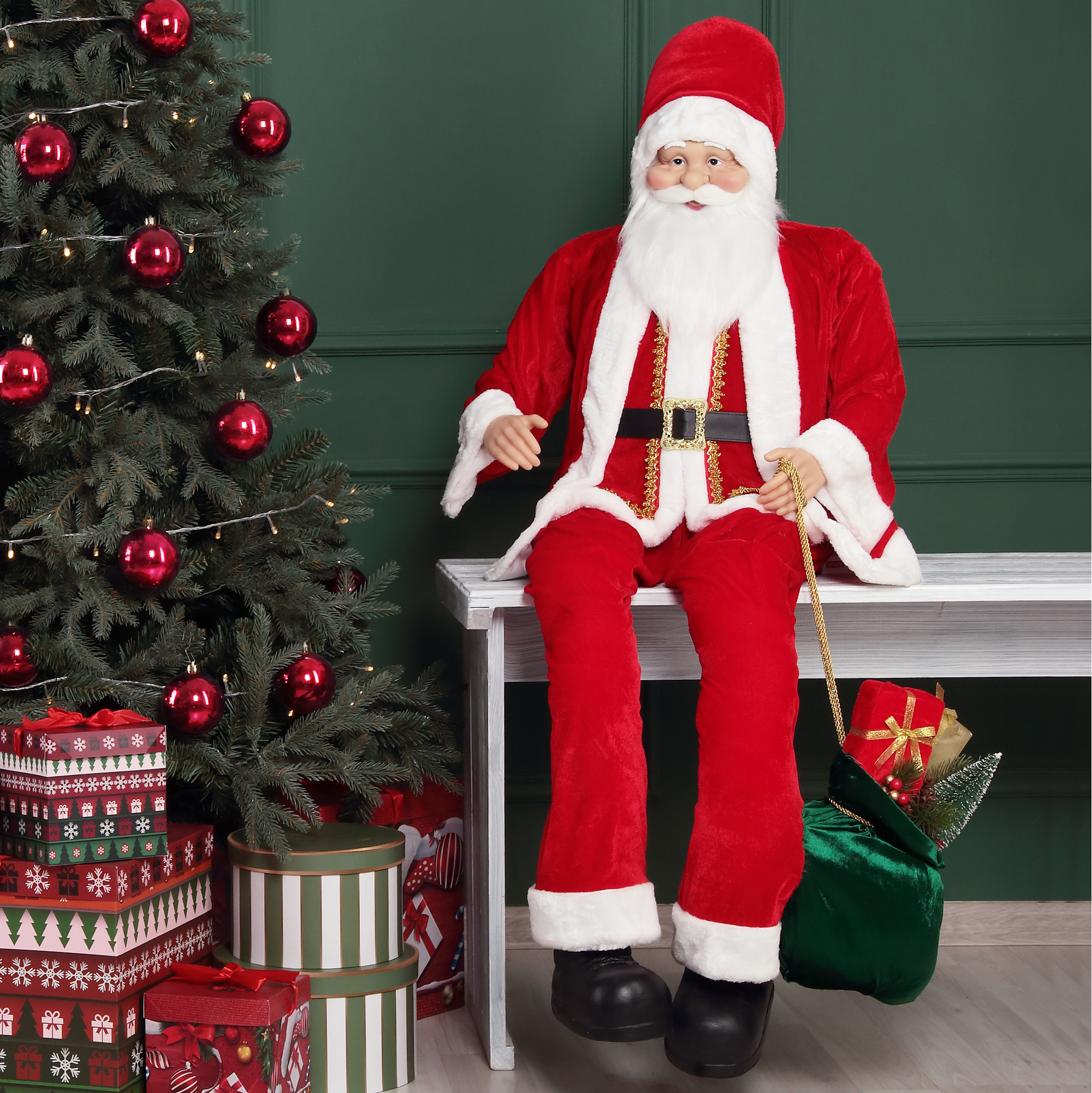 Изображение товара Декоративная фигура Дед Мороз 936108，高 134 см, внутреннее использование