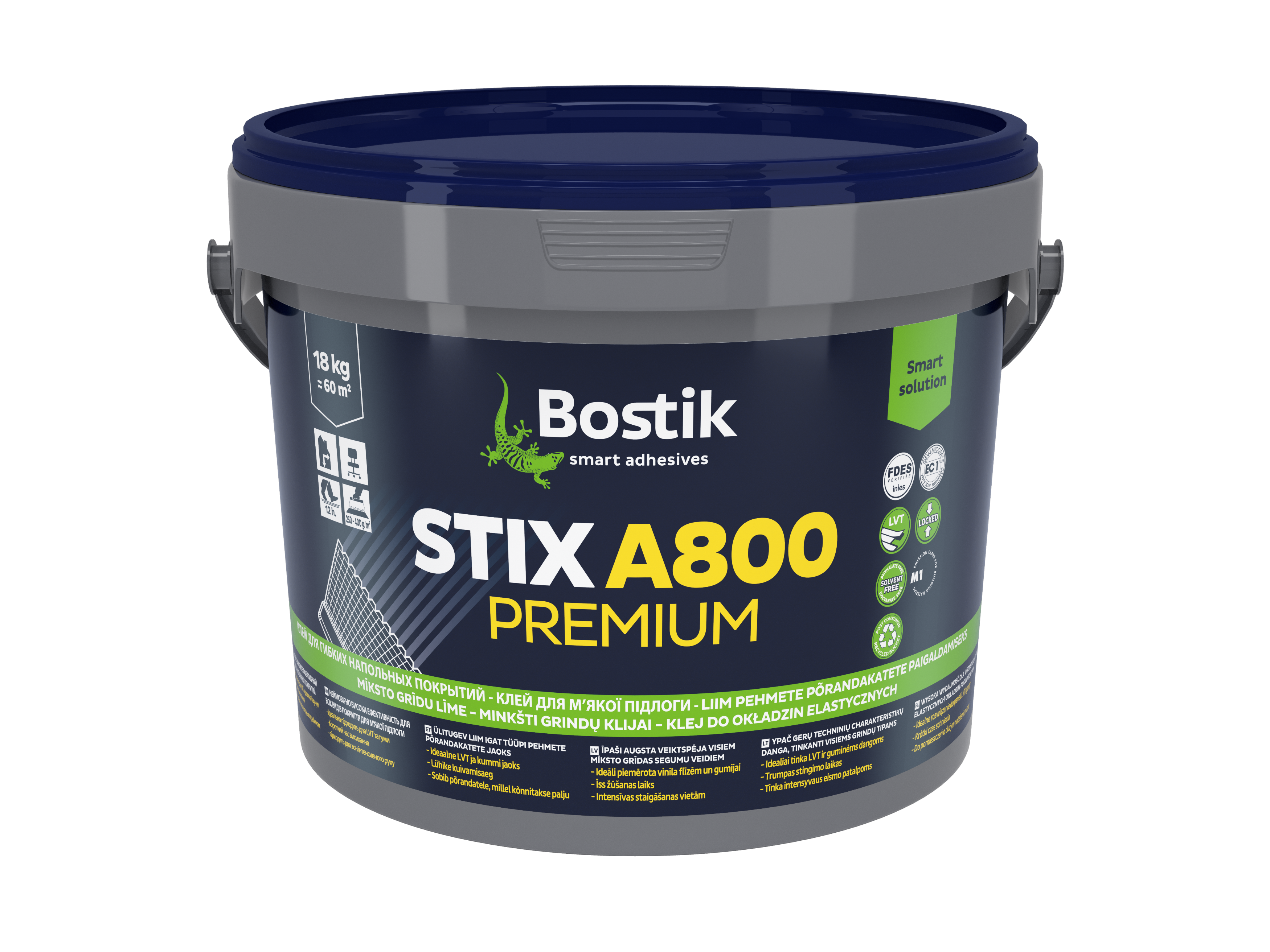 Изображение товара Клей-раствор Bostik STIX A800 Premium для гибких напольных покрытий 18 кг