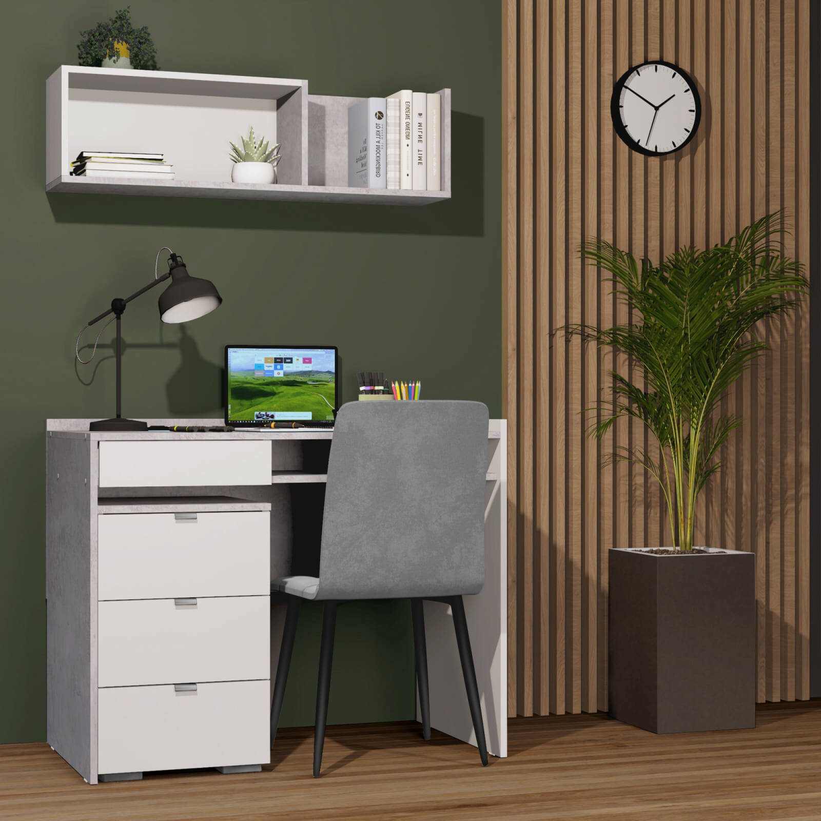 Изображение товара Стол многофункциональный Гк аквилон СТК 30 100.1x81.4x60 см ЛДСП цвет белый, серый