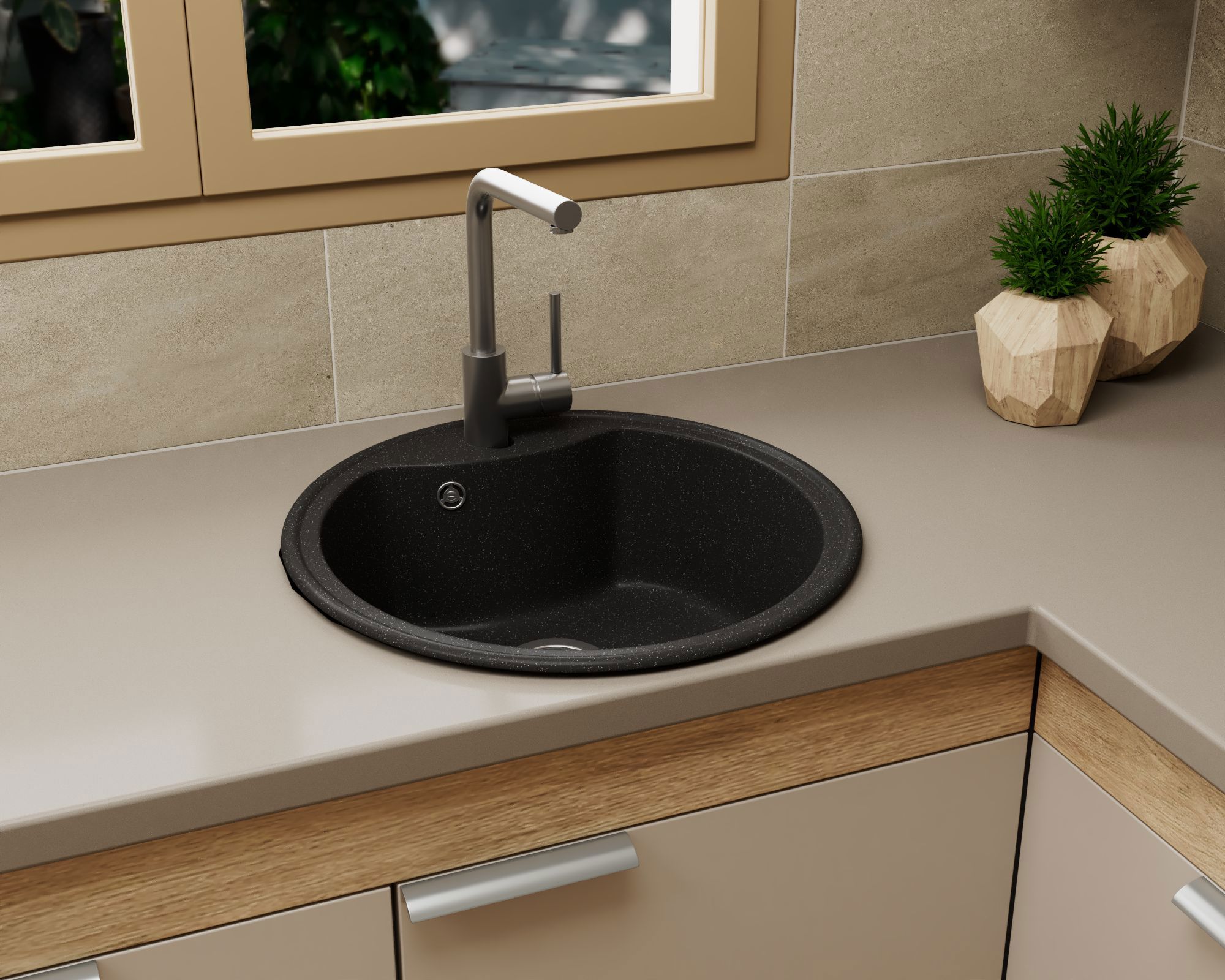 Изображение товара Мойка для кухни Bauedge Gr0107 21x51 см выпуск с сифоном в комплекте глубина чаши 19 см выпуск с сифоном в комплекте искусственный камень цвет черный Изображение товара Мойка для кухни Bauedge Gr0107 21x51 см выпуск с сифоном в комплекте глубина чаши 19 см выпуск с сифоном в комплекте искусственный камень цвет черный