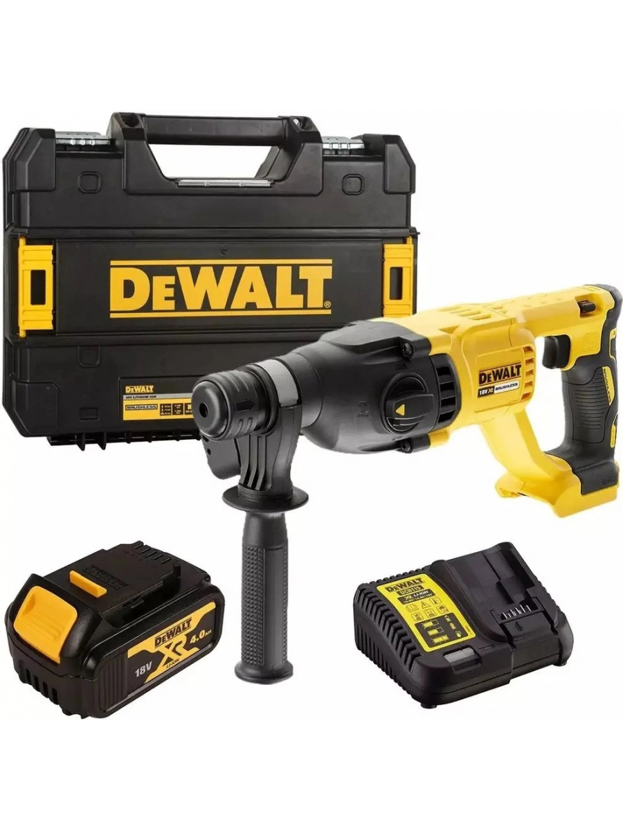 Изображение товара Перфоратор аккумуляторный бесщеточный SDS Plus Dewalt DCH133M1-QW 18 В Li-Ion 1x4 Ач, 2.6 Дж Изображение товара Перфоратор аккумуляторный бесщеточный SDS Plus Dewalt DCH133M1-QW 18 В Li-Ion 1x4 Ач, 2.6 Дж