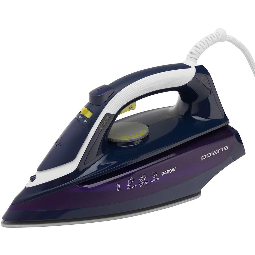 Изображение товара Утюг Polaris PIR 2480AK с керамической подошвой легкий и мощный черный