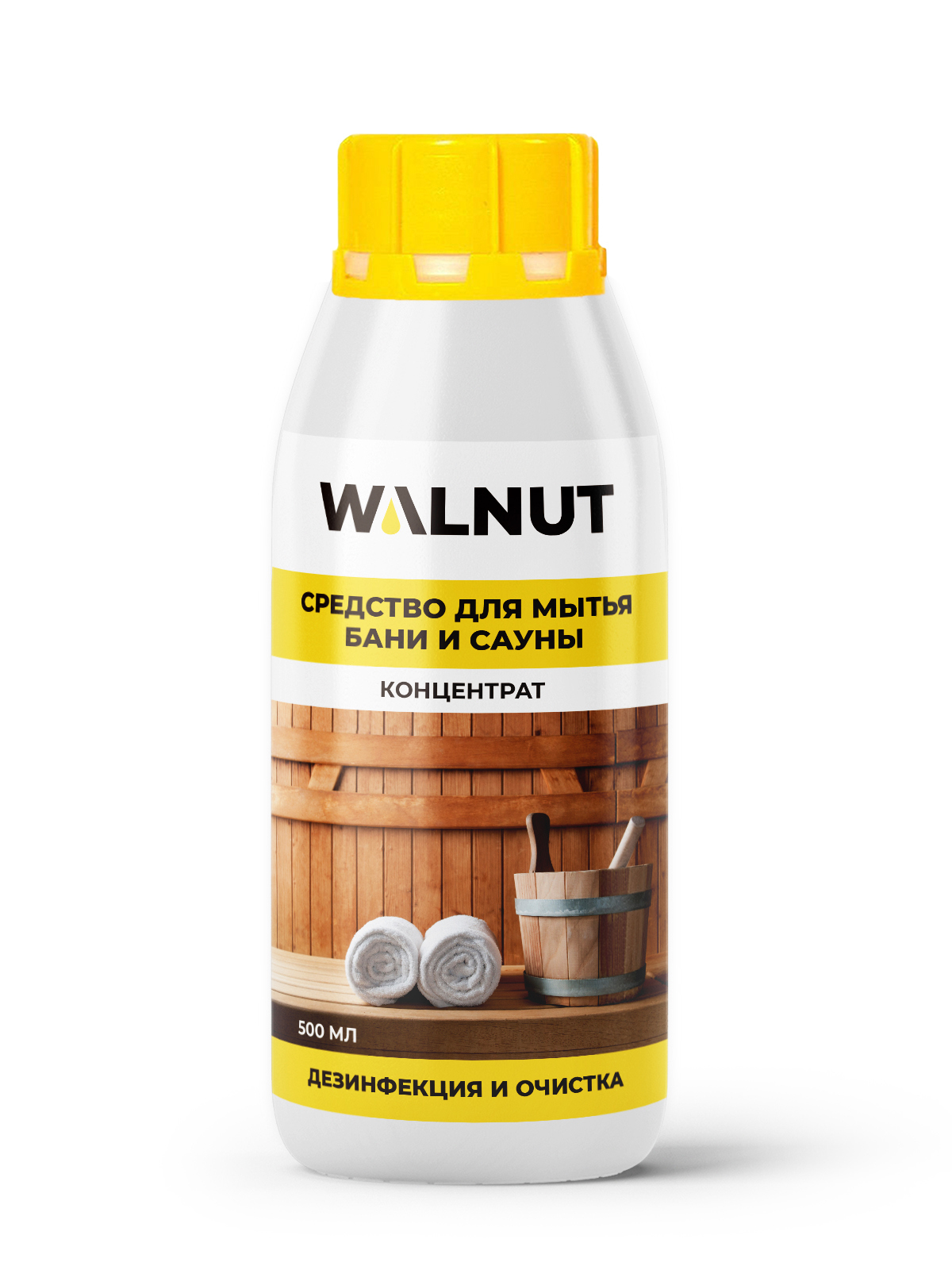 Изображение товара Чистящее средство Walnut для бани и сауны Антисептик для бани 500 мл Изображение товара Чистящее средство Walnut для бани и сауны Антисептик для бани 500 мл