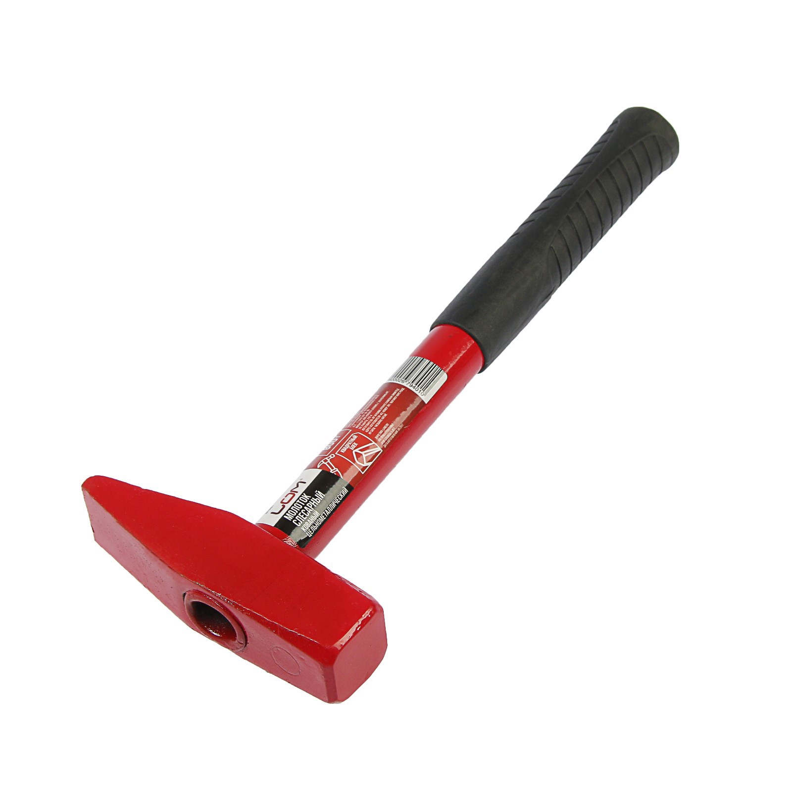 Изображение товара Молоток слесарный Lom 2679401 обрезиненная рукоятка 800 г