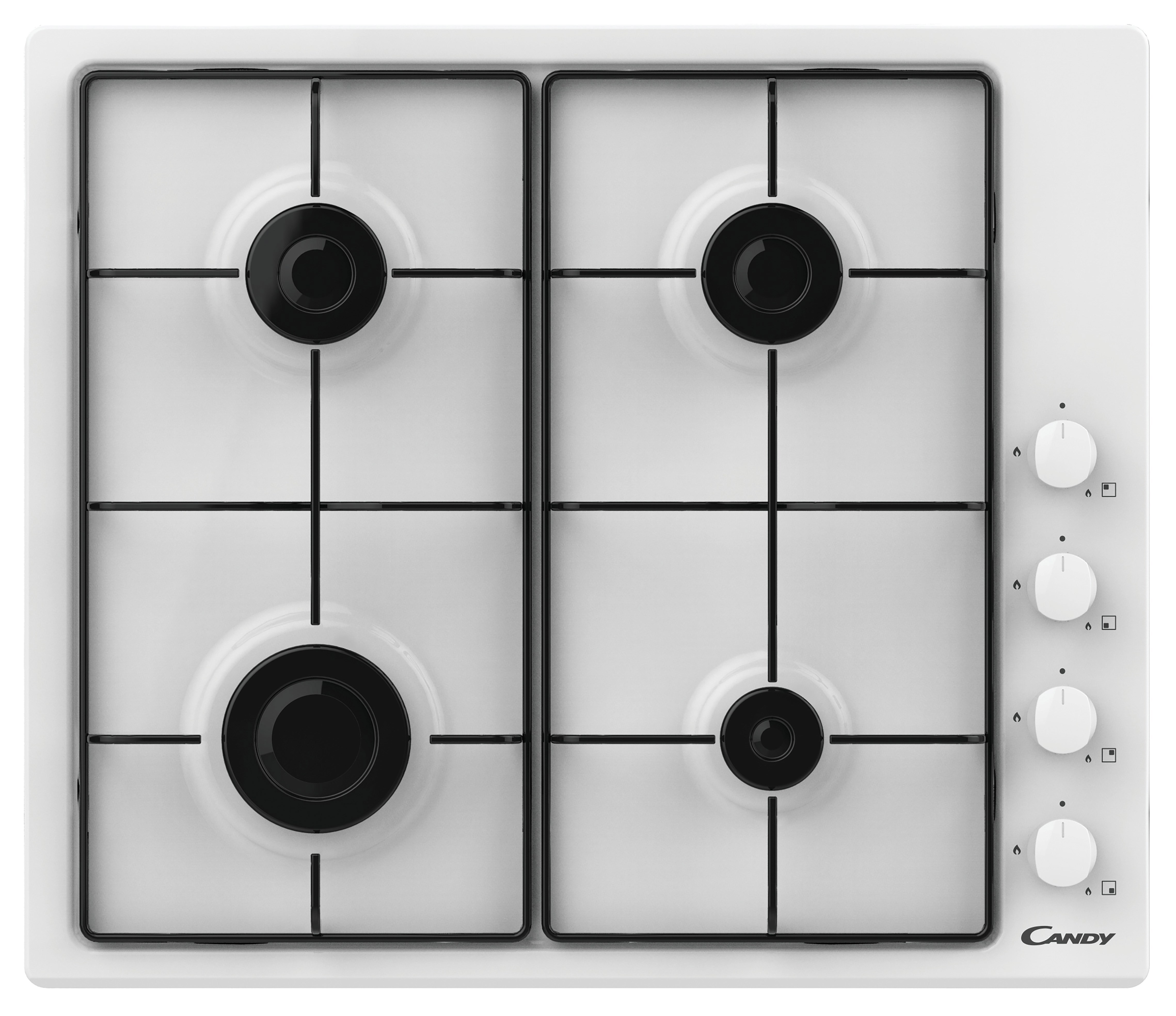 Изображение товара Газовая варочная панель Candy CHW6WLW 4 конфорки эмалированная сталь белая