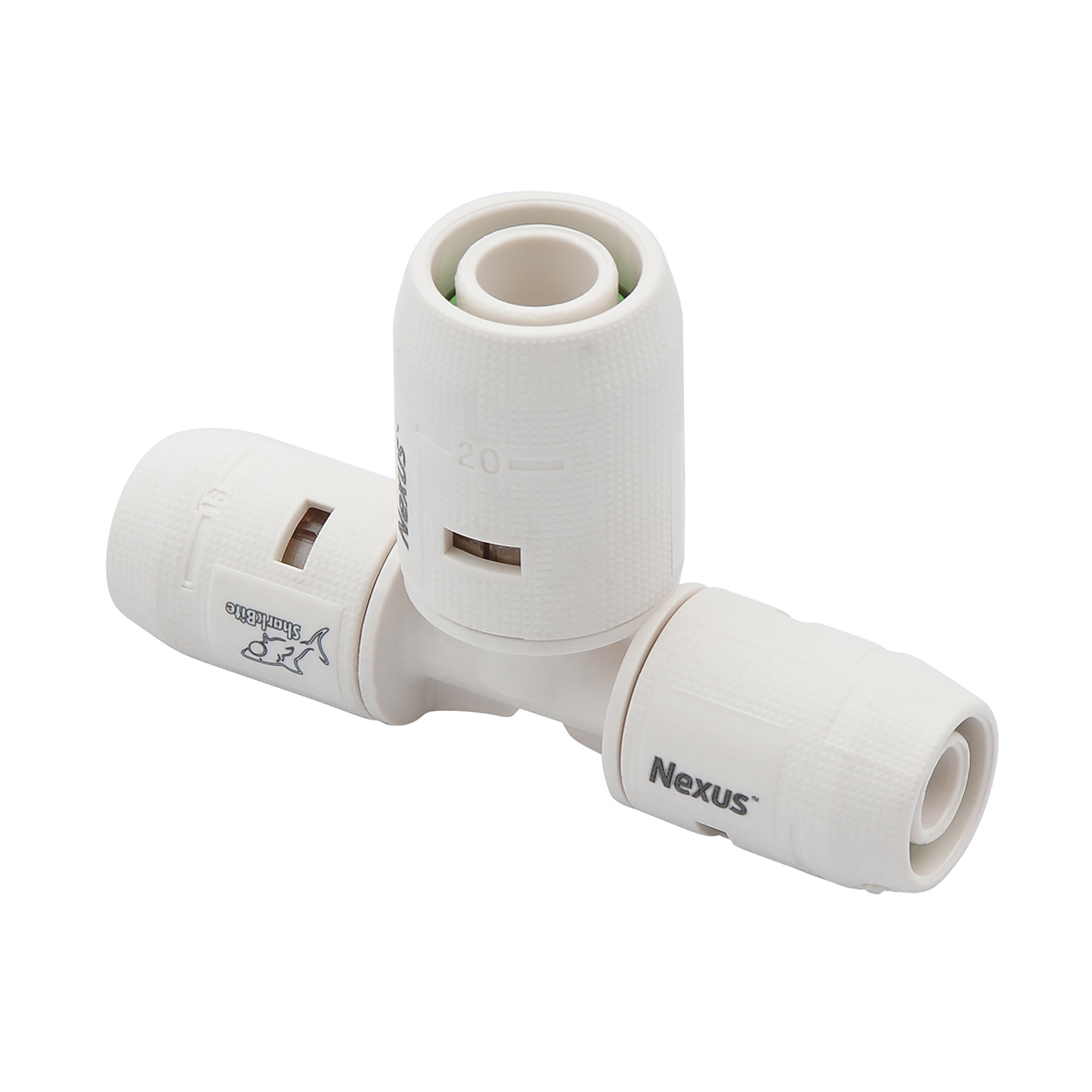 Изображение товара Тройник переходной Sharkbite 16x16 мм из полифенилсульфона Испания 2 шт