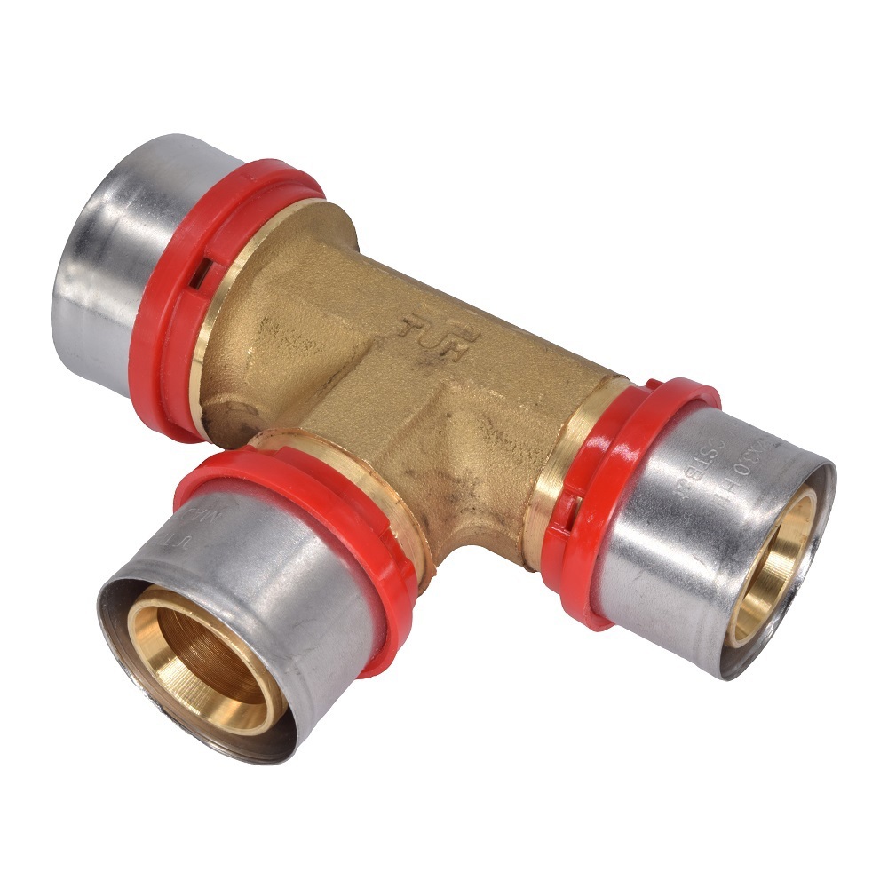 Изображение товара Тройник переходной Tiemme 40x32x32 мм ВПр латунь