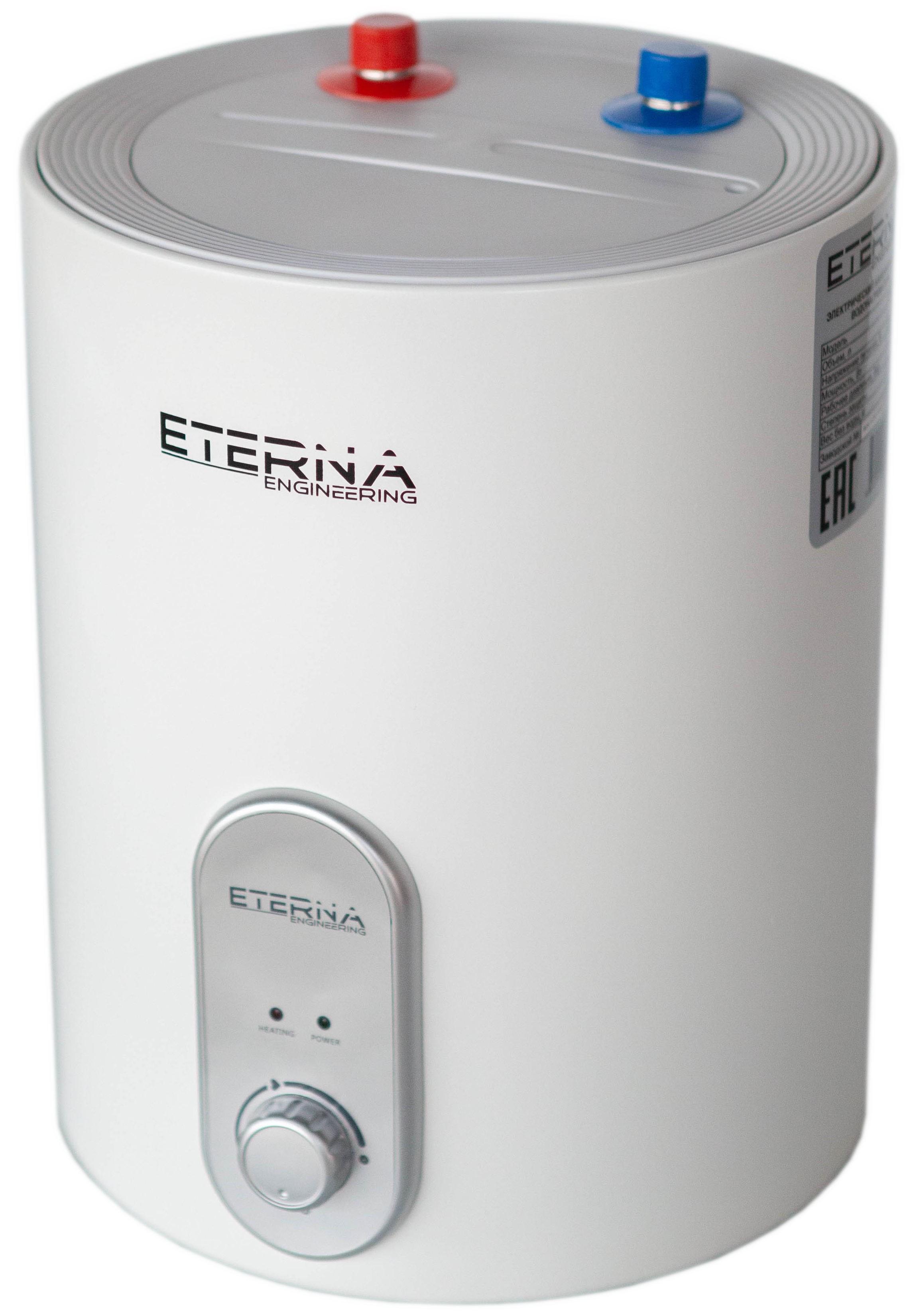 Изображение товара Электрический накопительный водонагреватель RK-10U 10л нержавеющая сталь 1.5 кВт