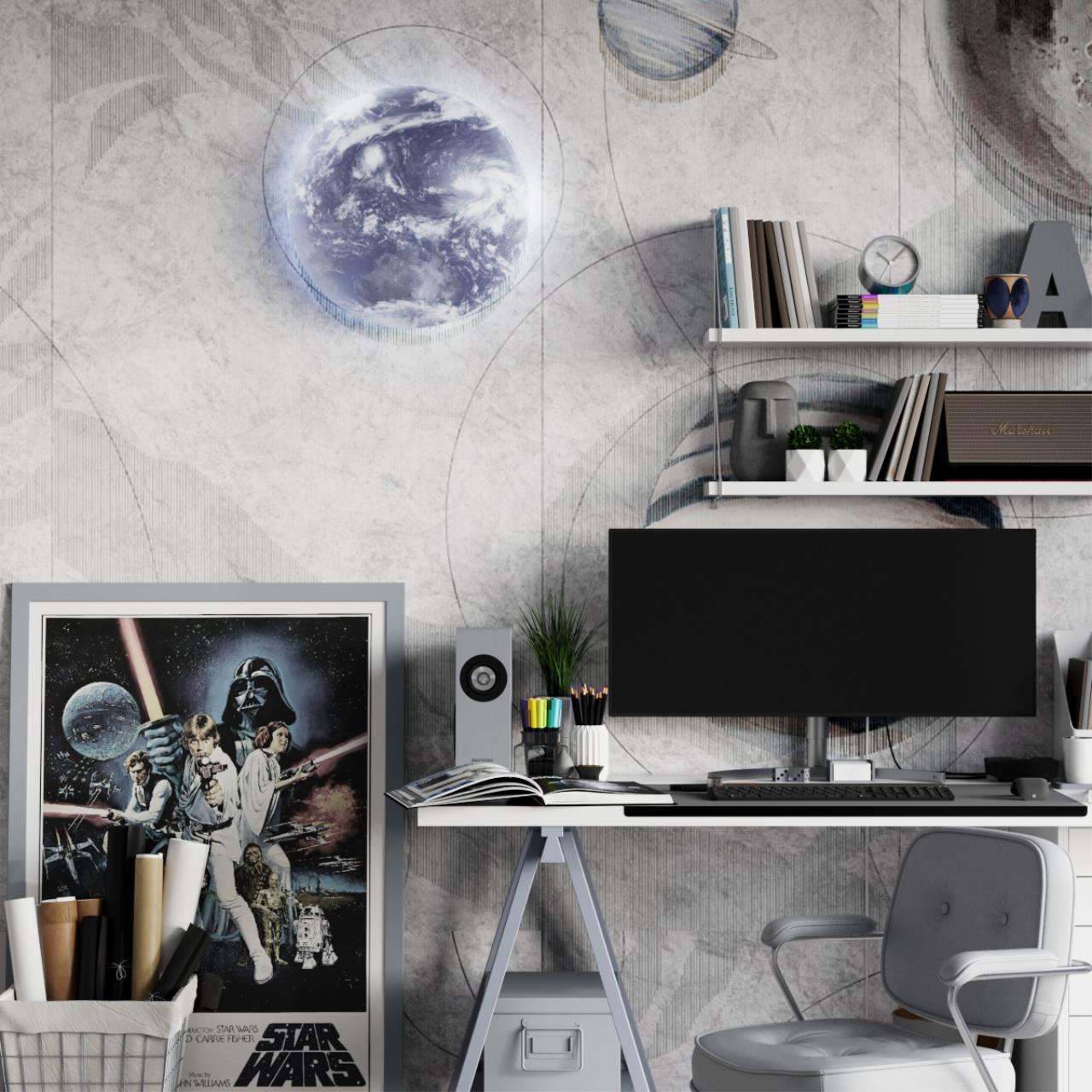 Изображение товара Светильник настенно-потолочный СОНЕКС 3085-CL 11 м² белый с планетой Земля