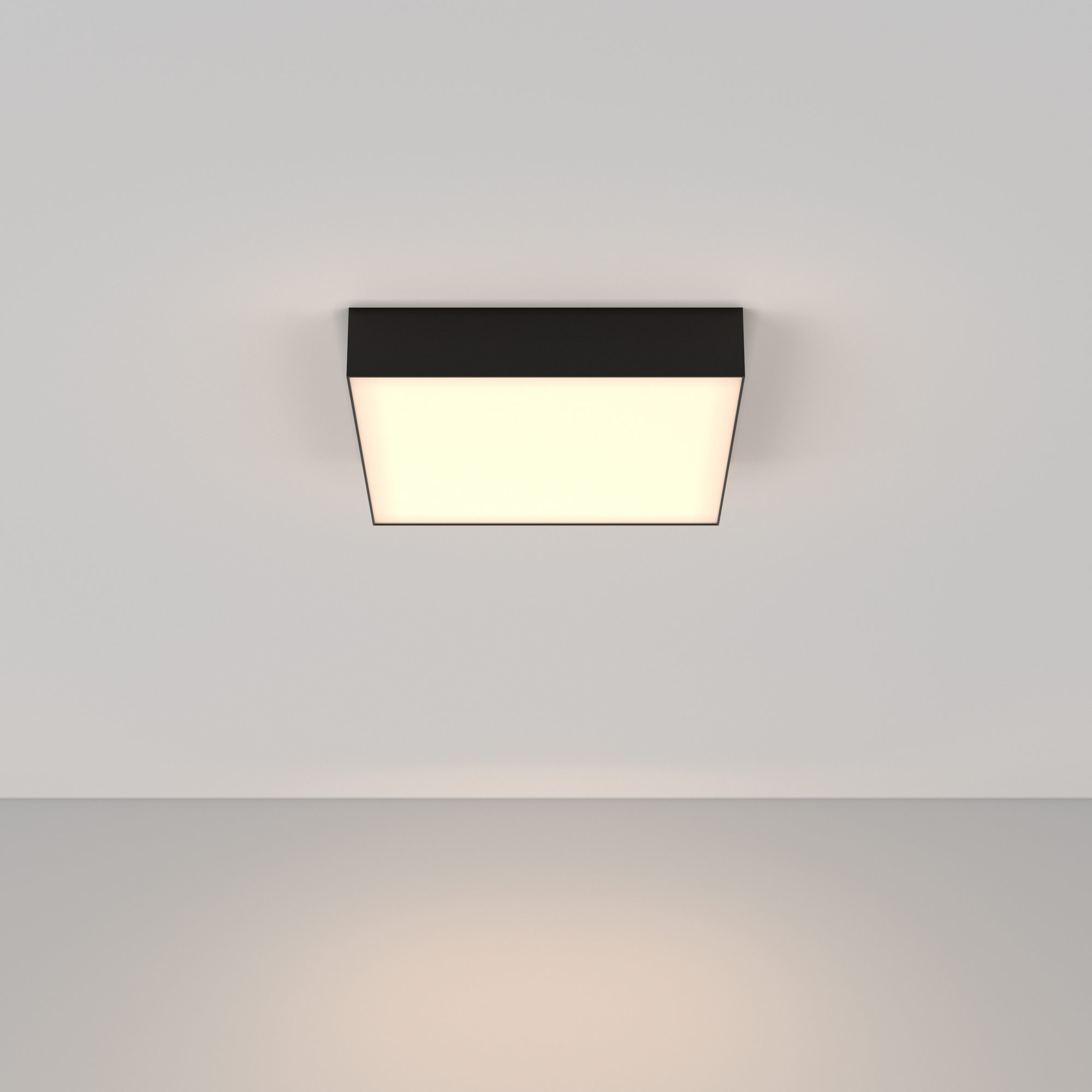 Изображение товара Светильник настенно-потолочный светодиодный Maytoni Zon C067cl-l40b3k 14 м² теплый белый (желтый) свет цвет черный