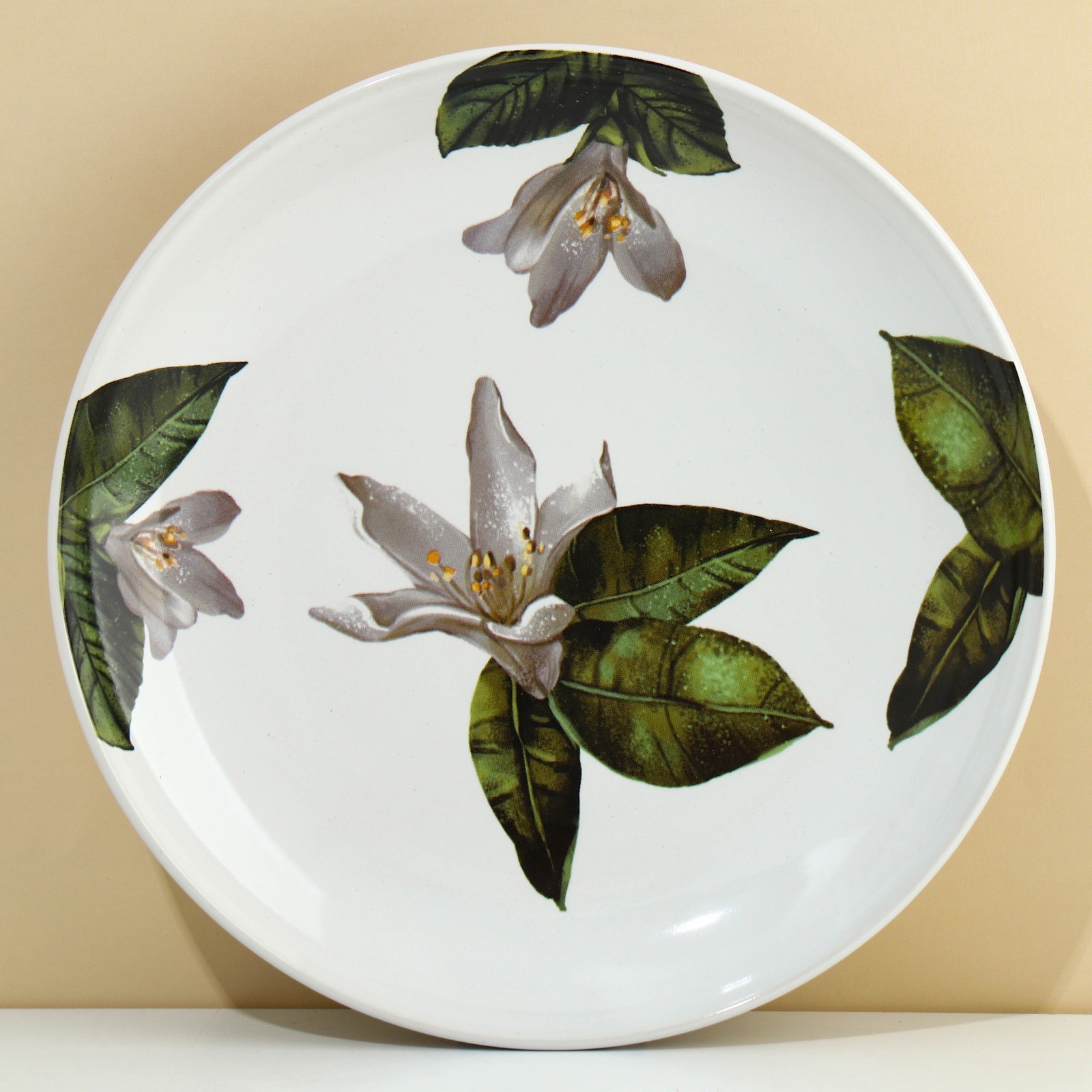 Изображение товара Тарелка Dolce Ceramo Lemon Flowers керамика цвет белый