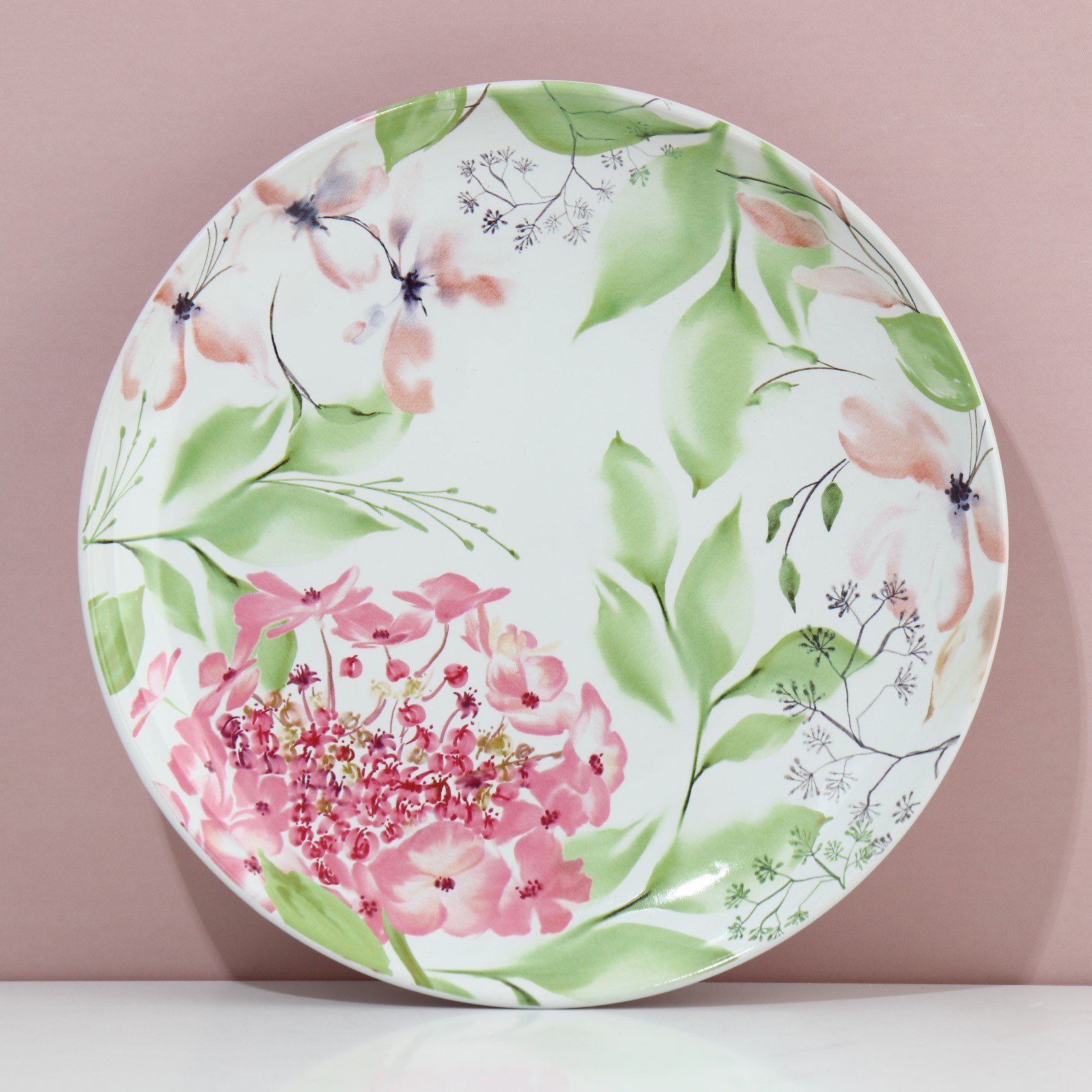 Изображение товара Тарелка Dolce Ceramo Акварель керамика цвет белый