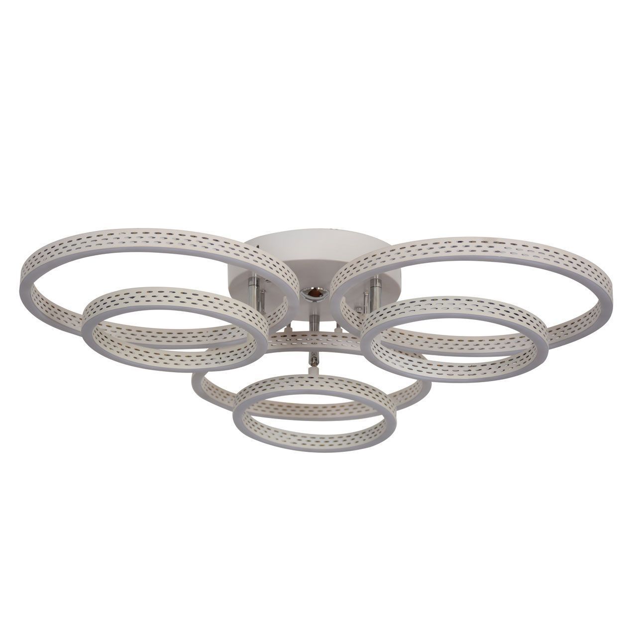 Изображение товара Люстра потолочная светодиодная De Markt 496019006 с пультом управление современная белая