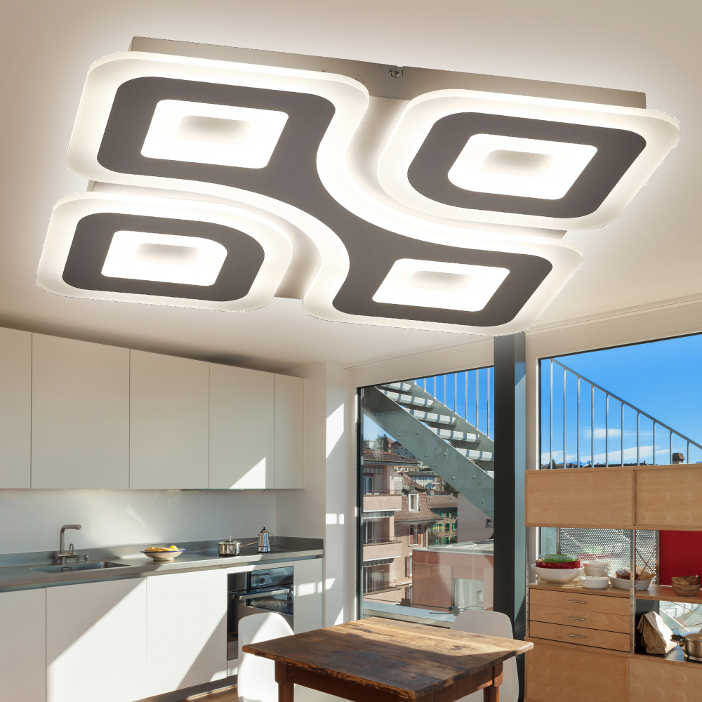 Изображение товара Светильник потолочный светодиодный ЭРА SPB-6 GEO 4 RC 75 75 Вт с регулировкой цвета и яркости