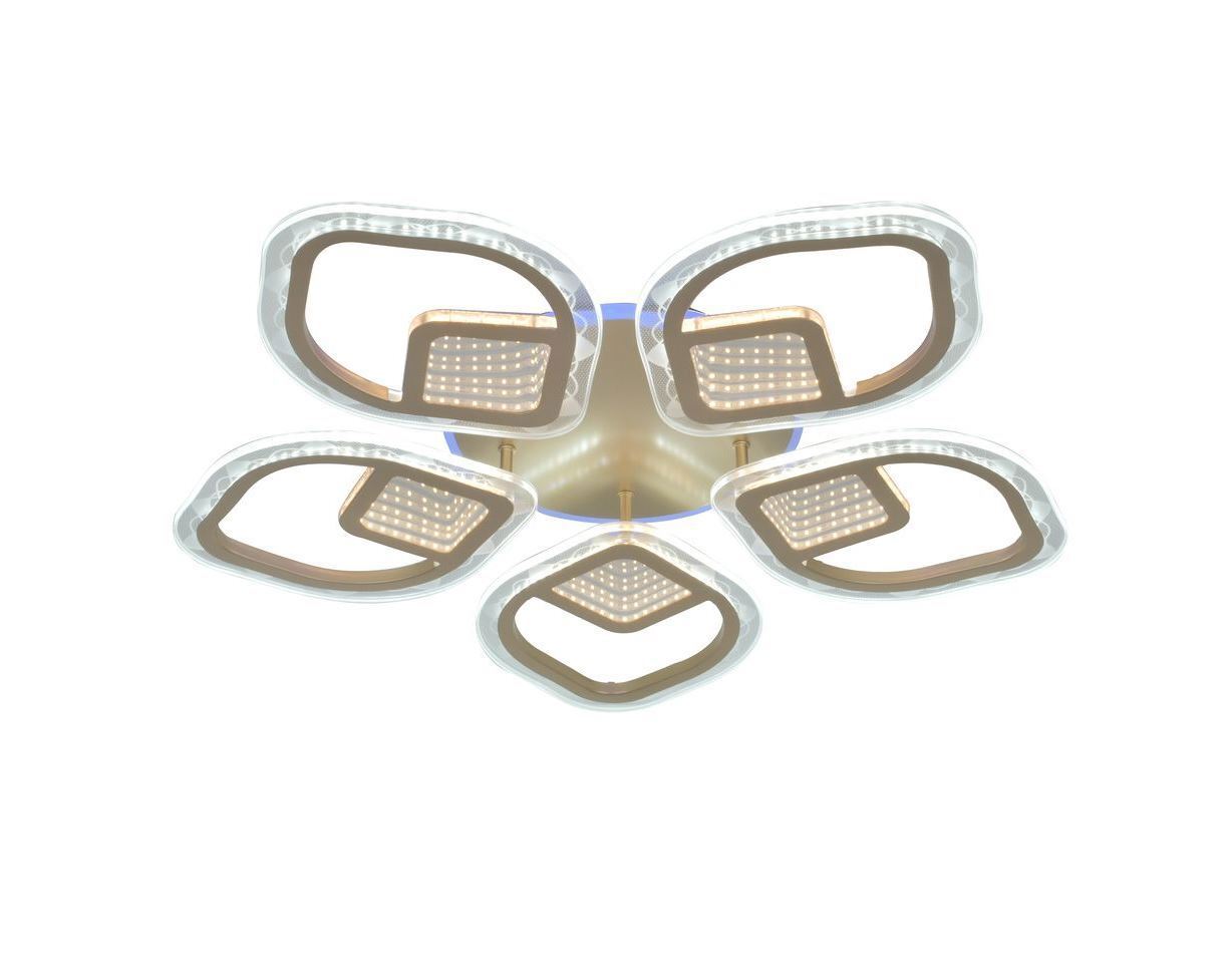 Изображение товара Люстра потолочная светодиодная Мелодия Света M68581-S для комнаты до 28 м² золотой