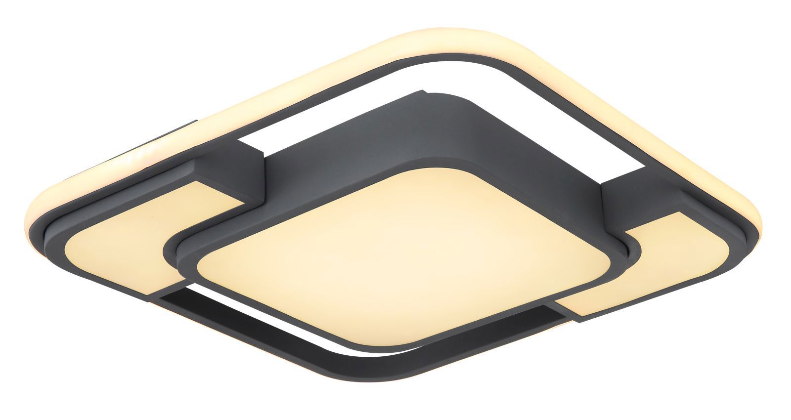 Изображение товара Светильник настенно-потолочный светодиодный GLOBO 67259-30 3.67 м² теплый белый свет цвет серый