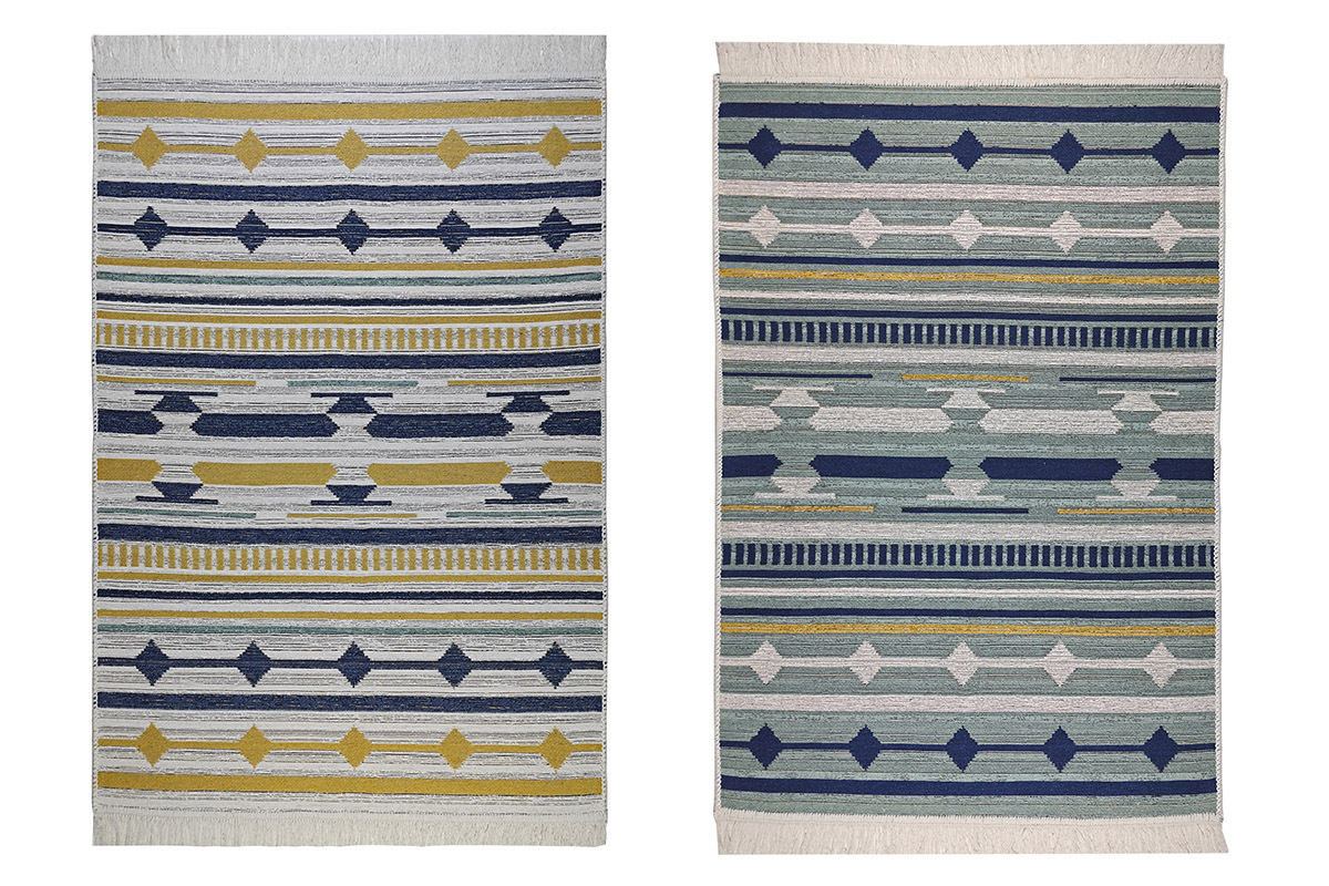 Изображение товара Коврик для ванной комнаты SHAHINTEX SKANDY разноцветный 100x60см непроламываемый