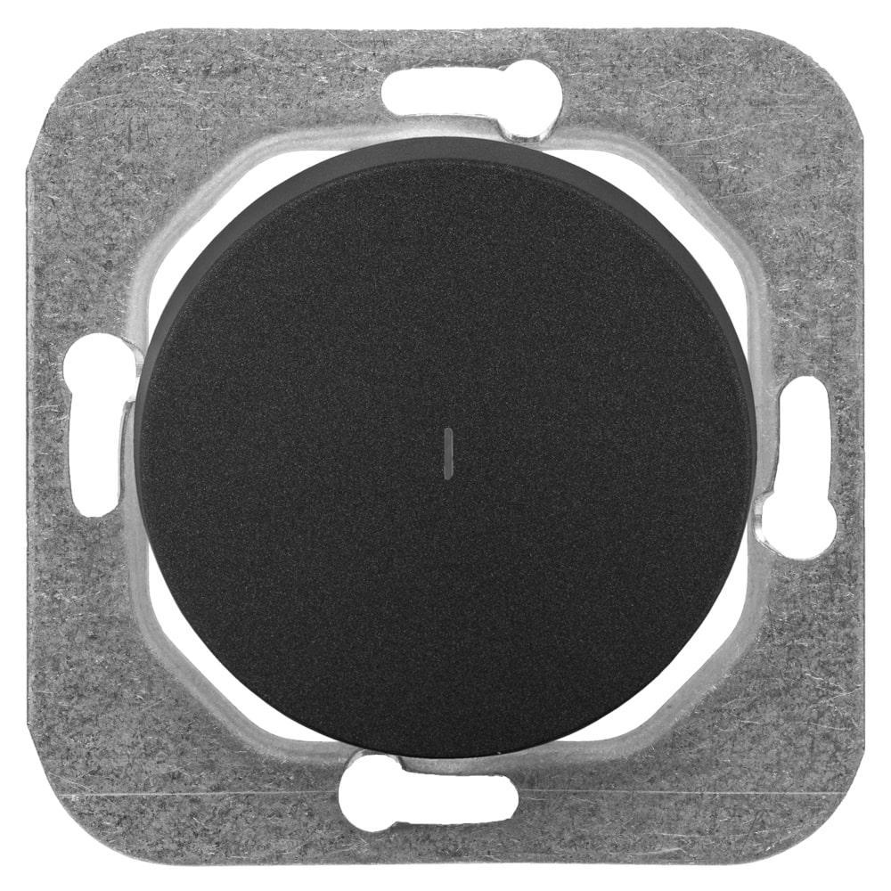 Изображение товара Выключатель встраиваемый Bylectrica Прованс С110-3307 1 клавиша с подсветкой цвет графит