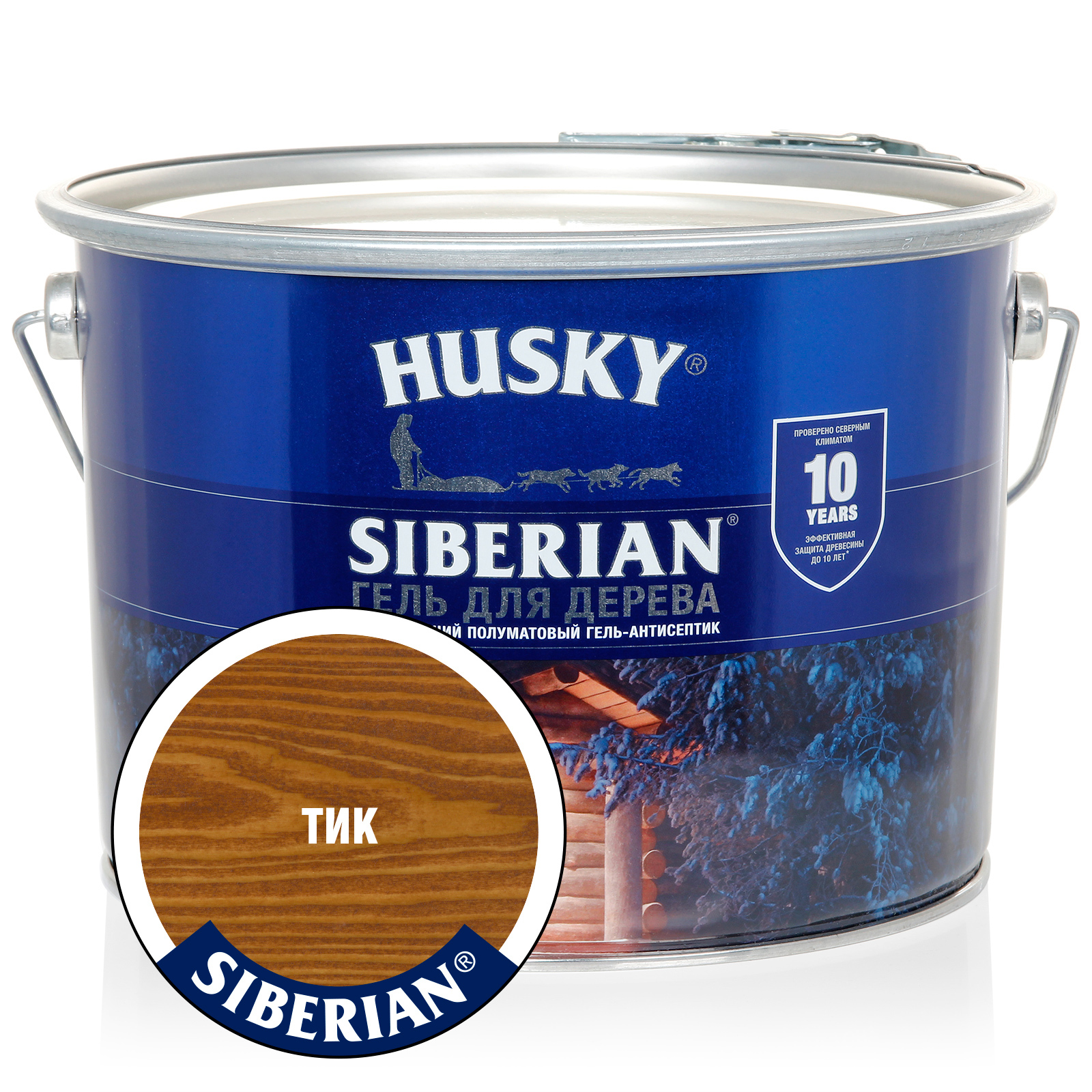 Изображение товара Антисептик HUSKY 25307 полуматовый тик 9 л