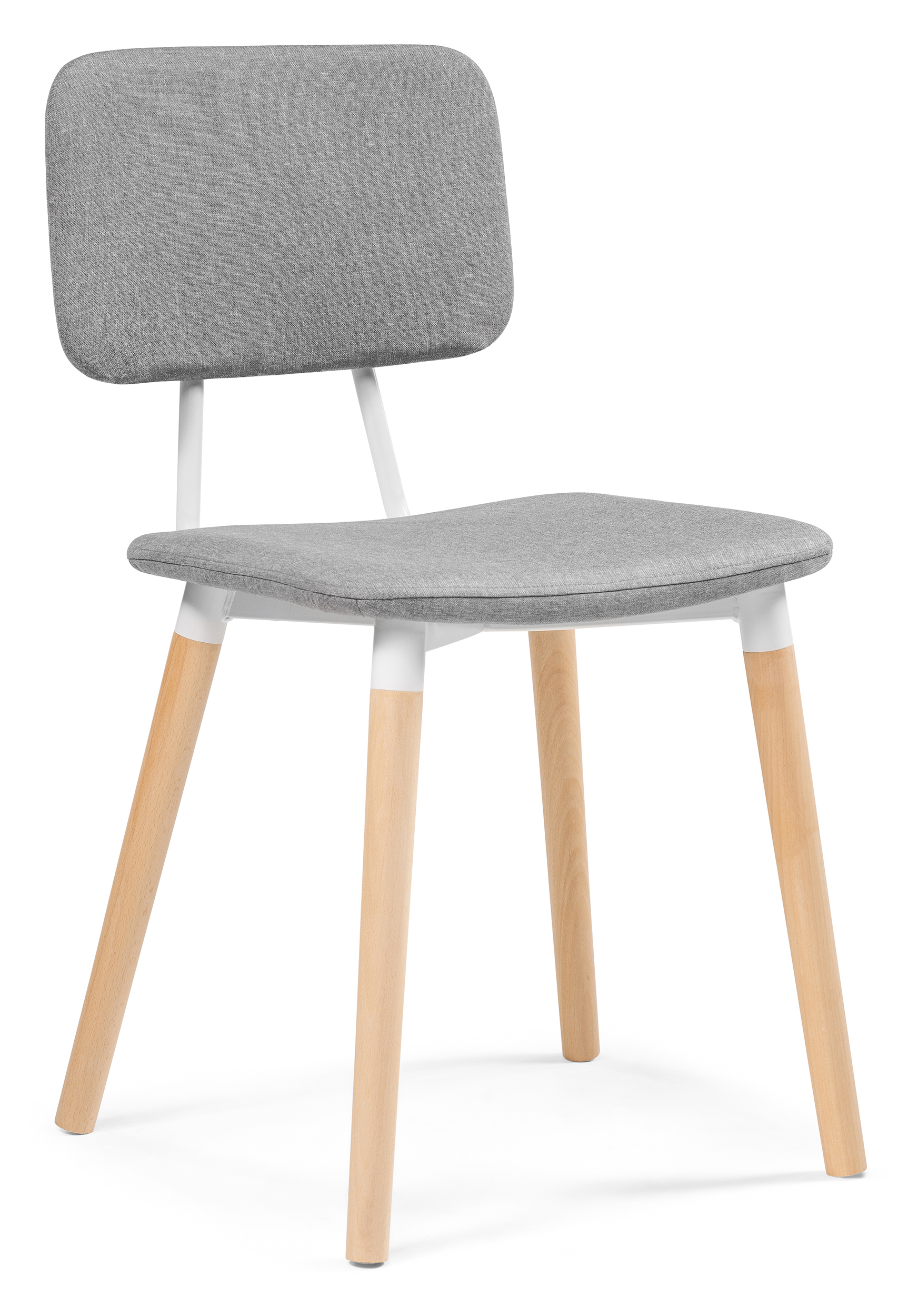 Изображение товара Стул Woodville Klint 43x82x58 см ткань серый бежевый современный стиль