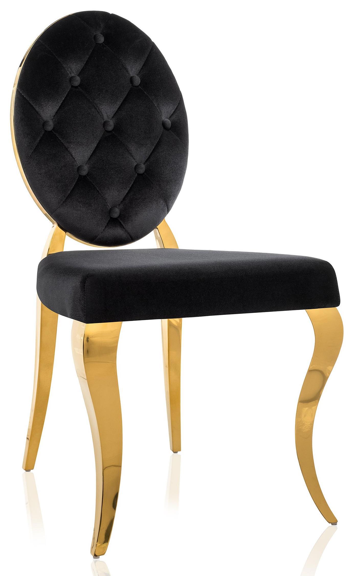 Изображение товара Стул Woodville Odda 51x91x65 см велюр цвет черный/золотой Изображение товара Стул Woodville Odda 51x91x65 см велюр цвет черный/золотой