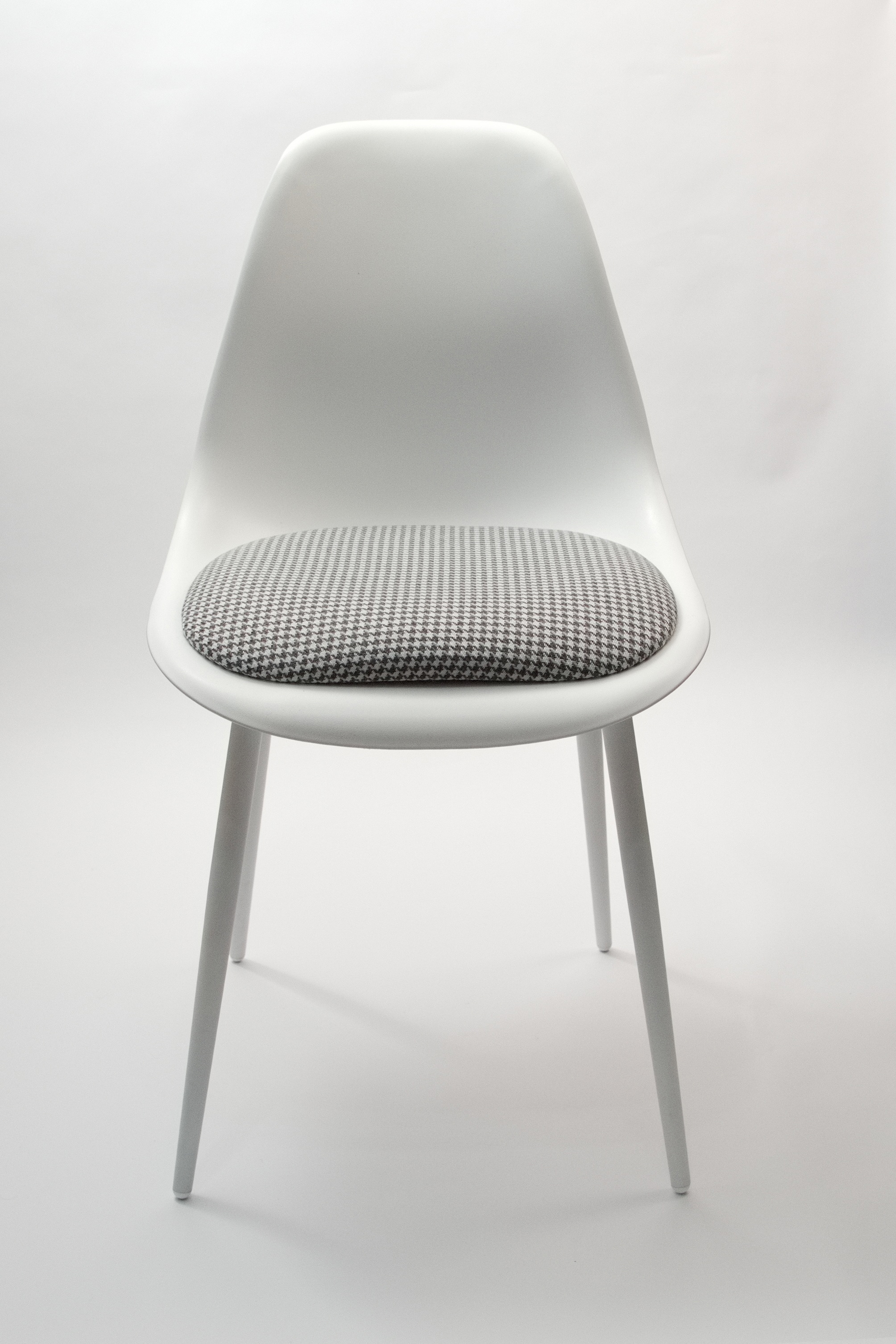 Изображение товара Стул Zip-mebel Туссе 45x83x46 см рогожка цвет белый/светло-серый