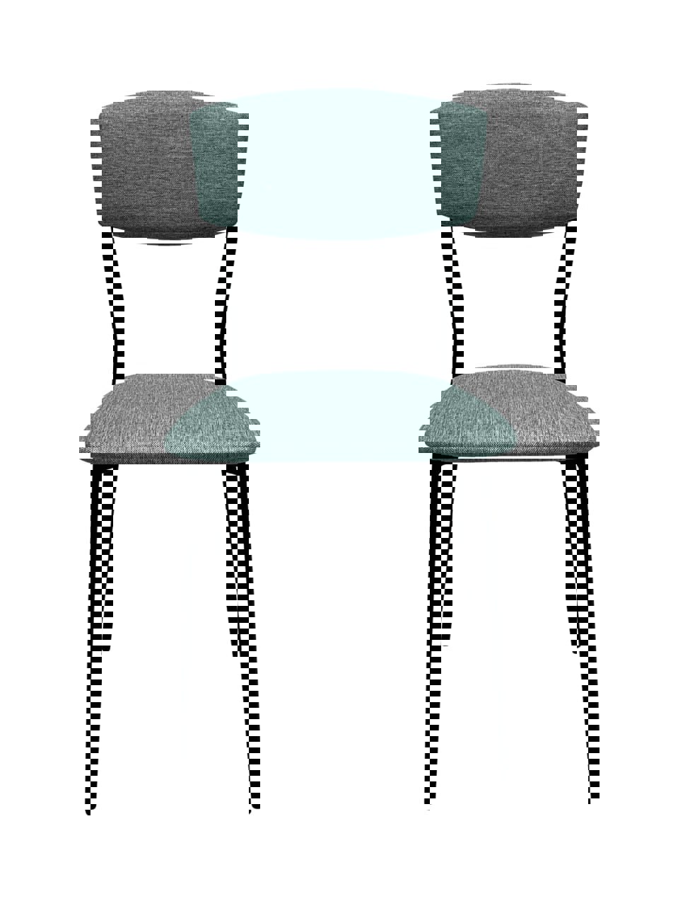 Изображение товара Кухонный стул COMFUR РС 23 из стальной рамы и рогожки мятного цвета