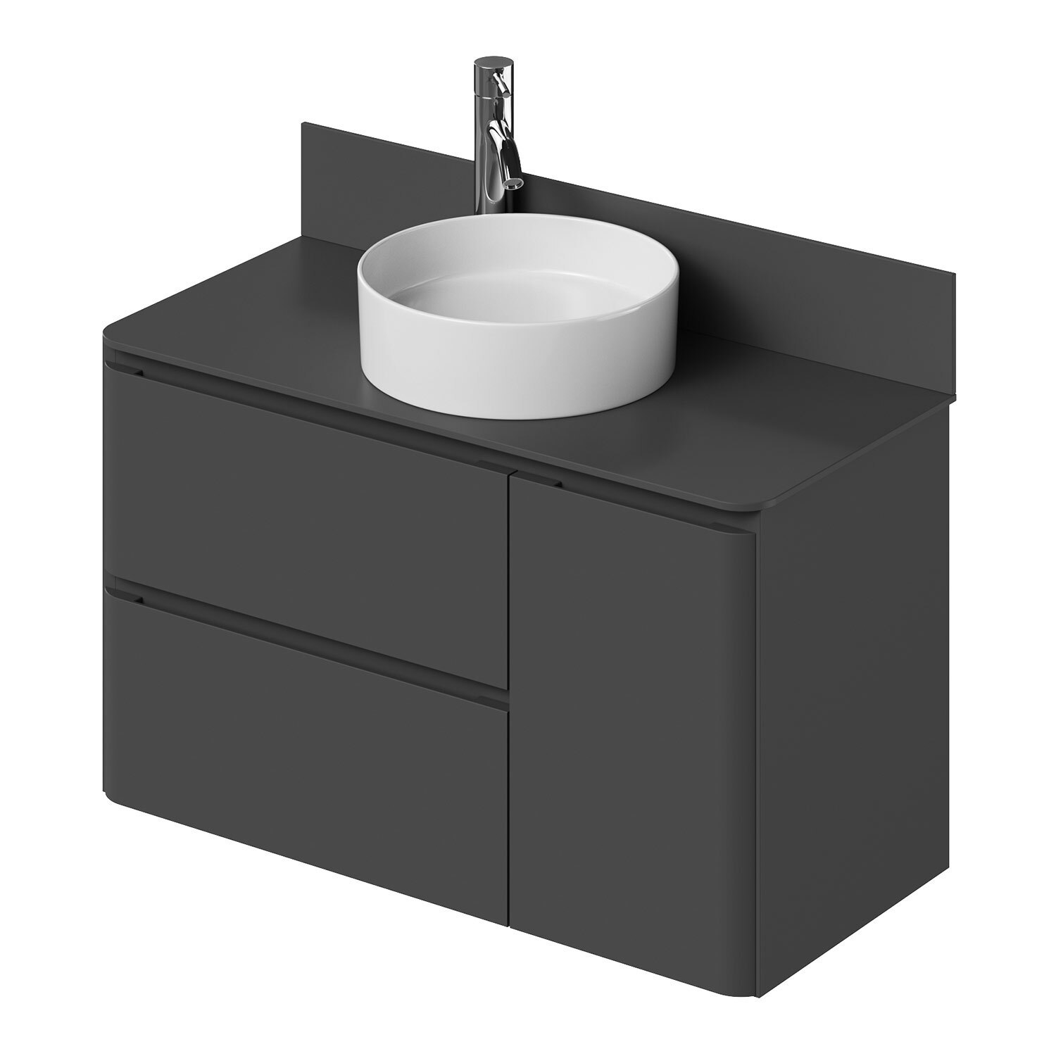 Изображение товара Тумба со столешницей подвесная Итана Roberto 100 1005x458x586 Графит