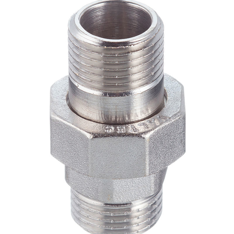 Изображение товара Американка прямая Valtec 3/4x3/4 латунь никелированная с уплотнением