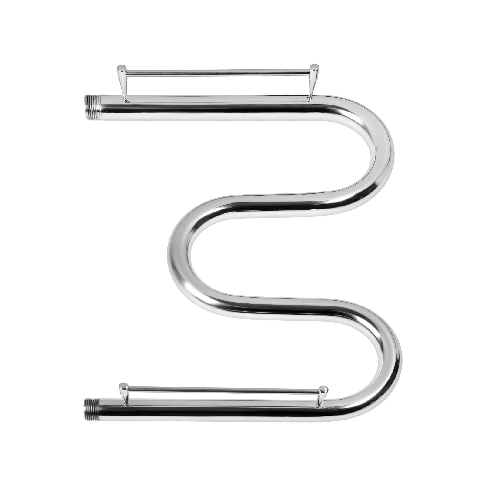 Изображение товара Водяной полотенцесушитель Тера М-образный 50x40 см нержавеющая сталь с полкой