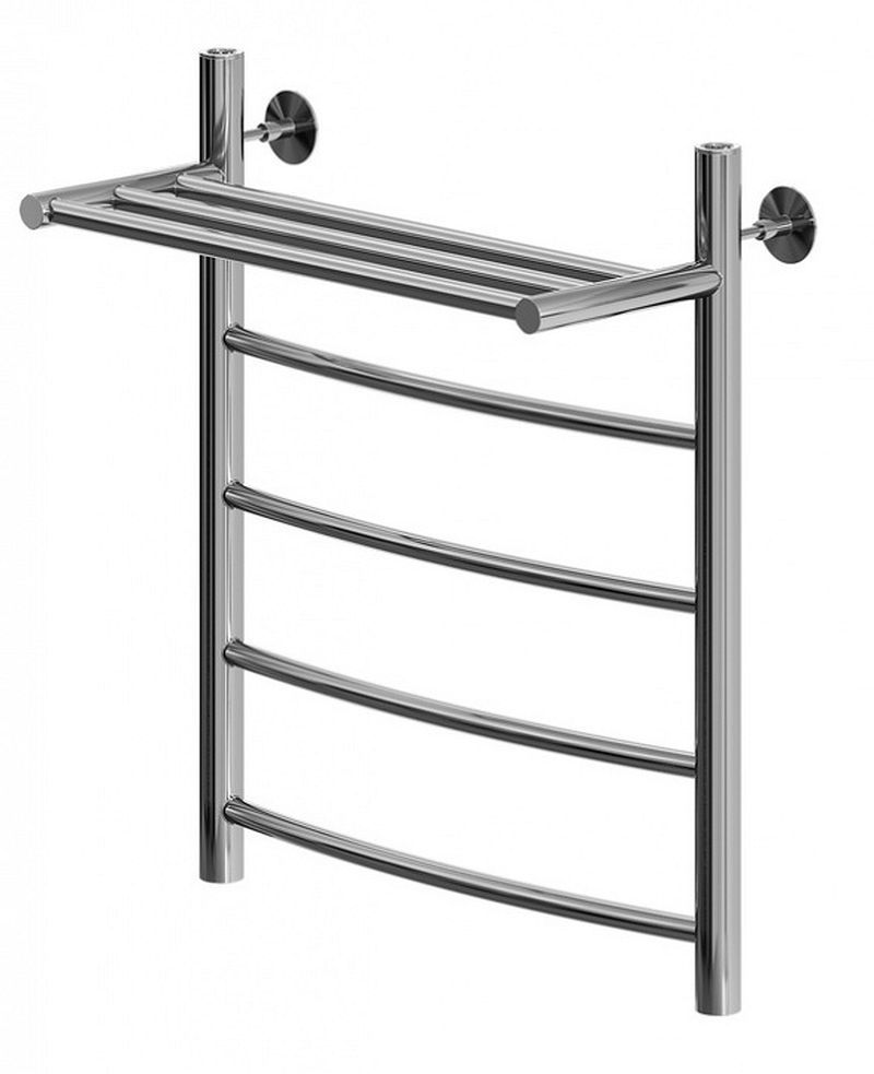 Изображение товара Полотенцесушитель водяной с полкой Aquanet Romeo 50x60 см 3/4" нержавеющая сталь