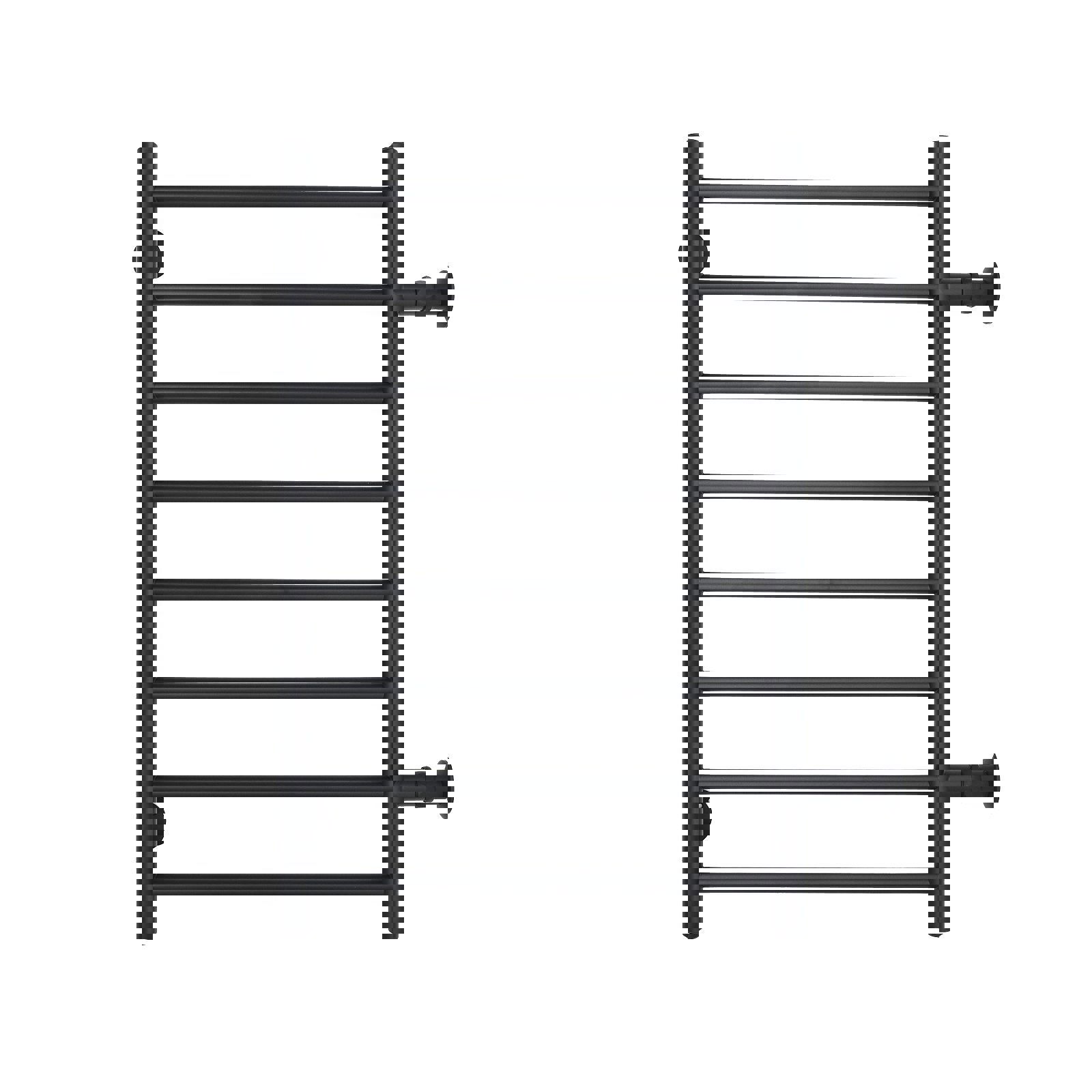 Изображение товара Водяной полотенцесушитель Ariano Версаль П8 80x53 см нержавеющая сталь черный матовый