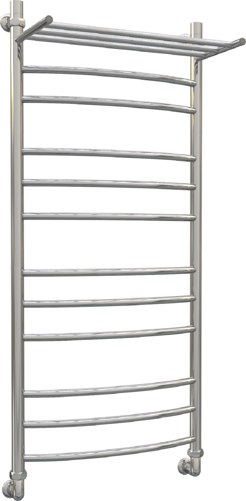Изображение товара Водяной полотенцесушитель AQUANERZH с полкой Дуга Групповая 50x120 см нержавеющая сталь