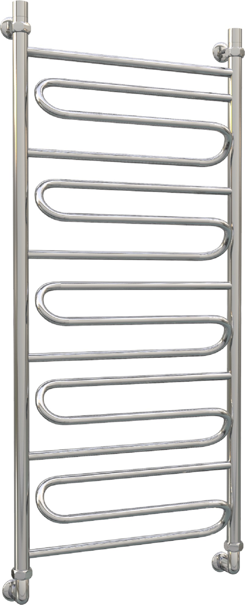 Изображение товара Полотенцесушитель водяной лестница Aquanerzh Зиг Заг 53x120 см нержавеющая сталь серебро